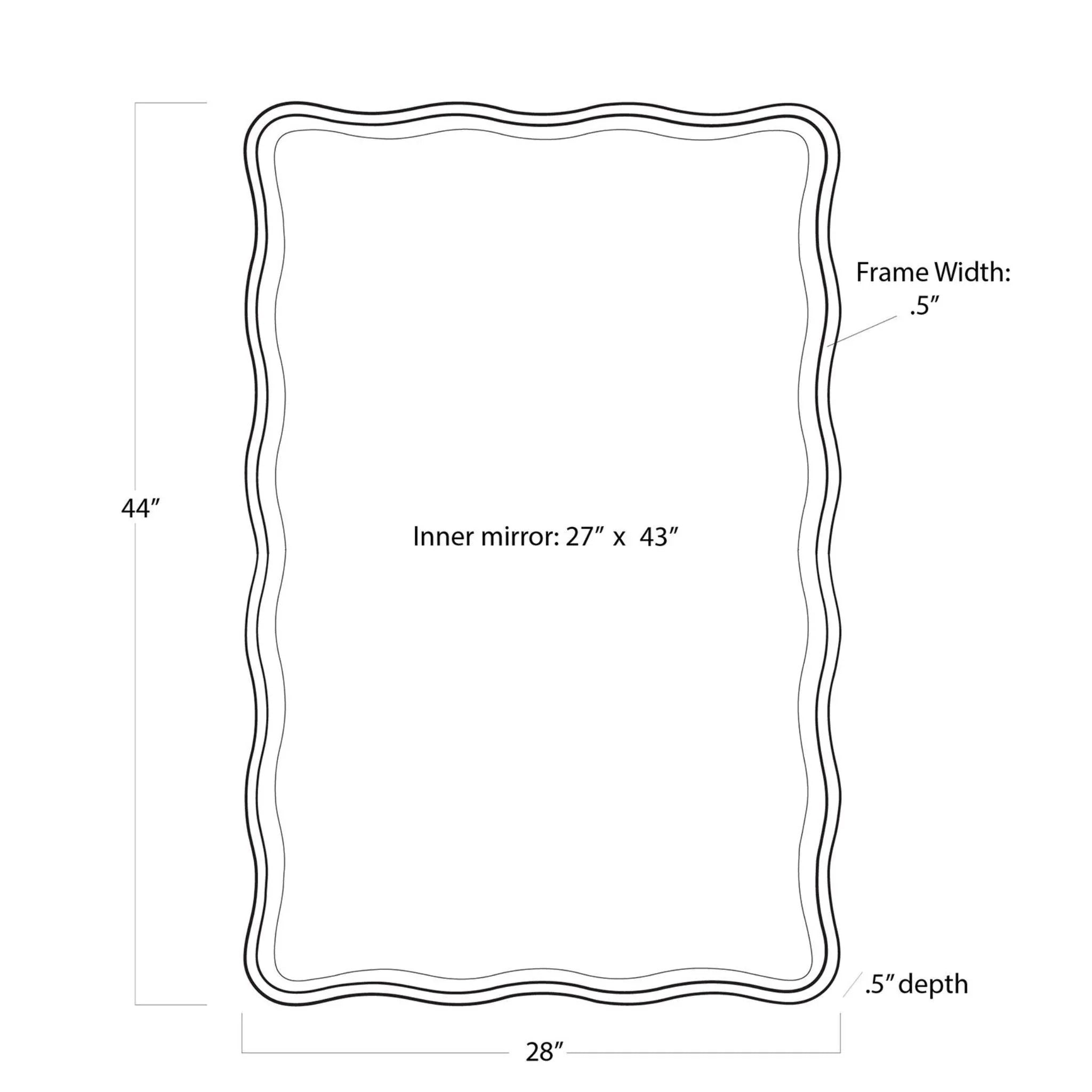 Elegant Candice Rectangle Gold Wall Mirror - Modern Home Decor for Living Room, Bedroom & Entryway