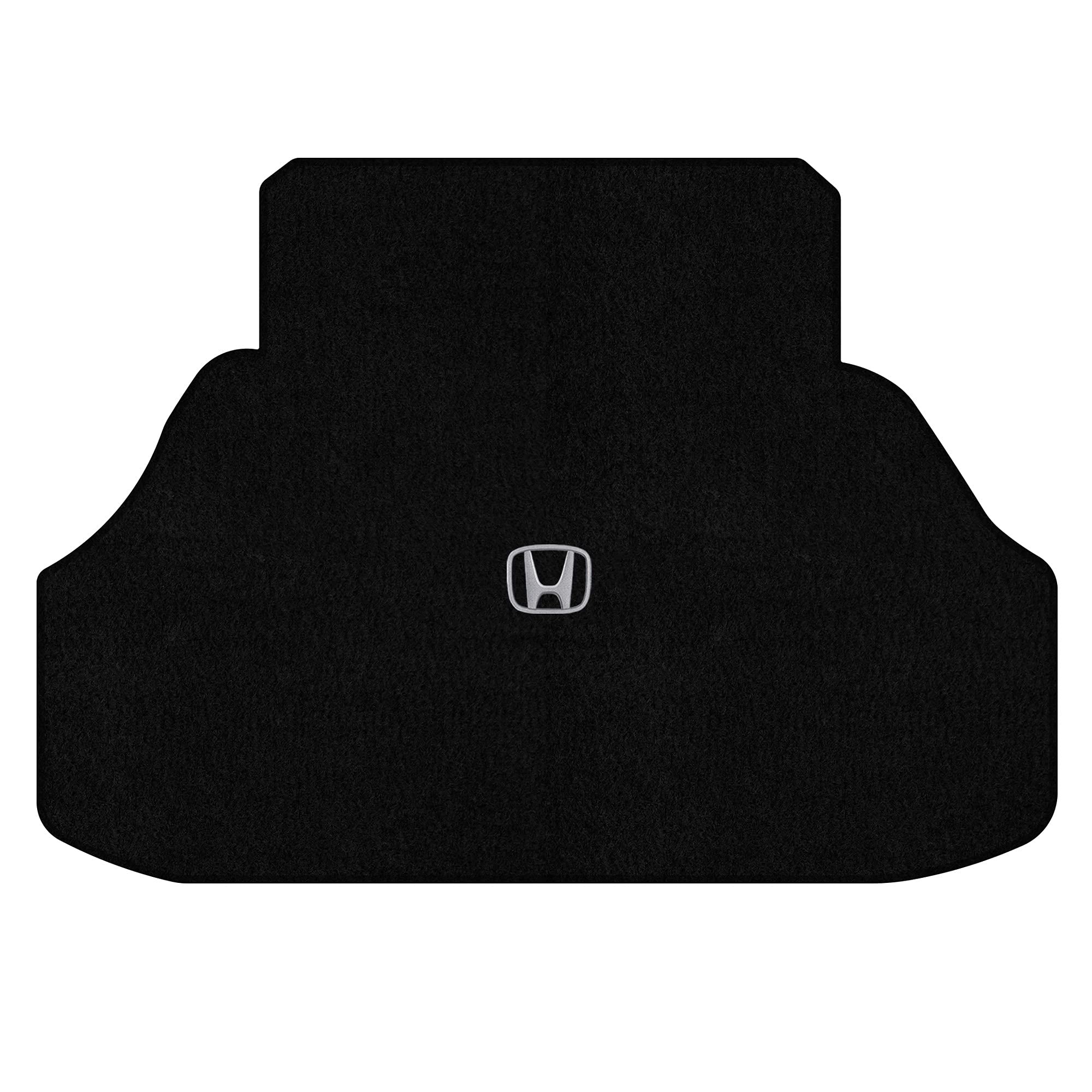 Premium Custom-Fit Carpeted Floor Mats for 1996-2000 Honda Civic 4-Door Sedan - Luxury Car Floor Liners with Trunk Mat (Black/Silver) - Perfect for All-Weather Protection & Interior Upgrade