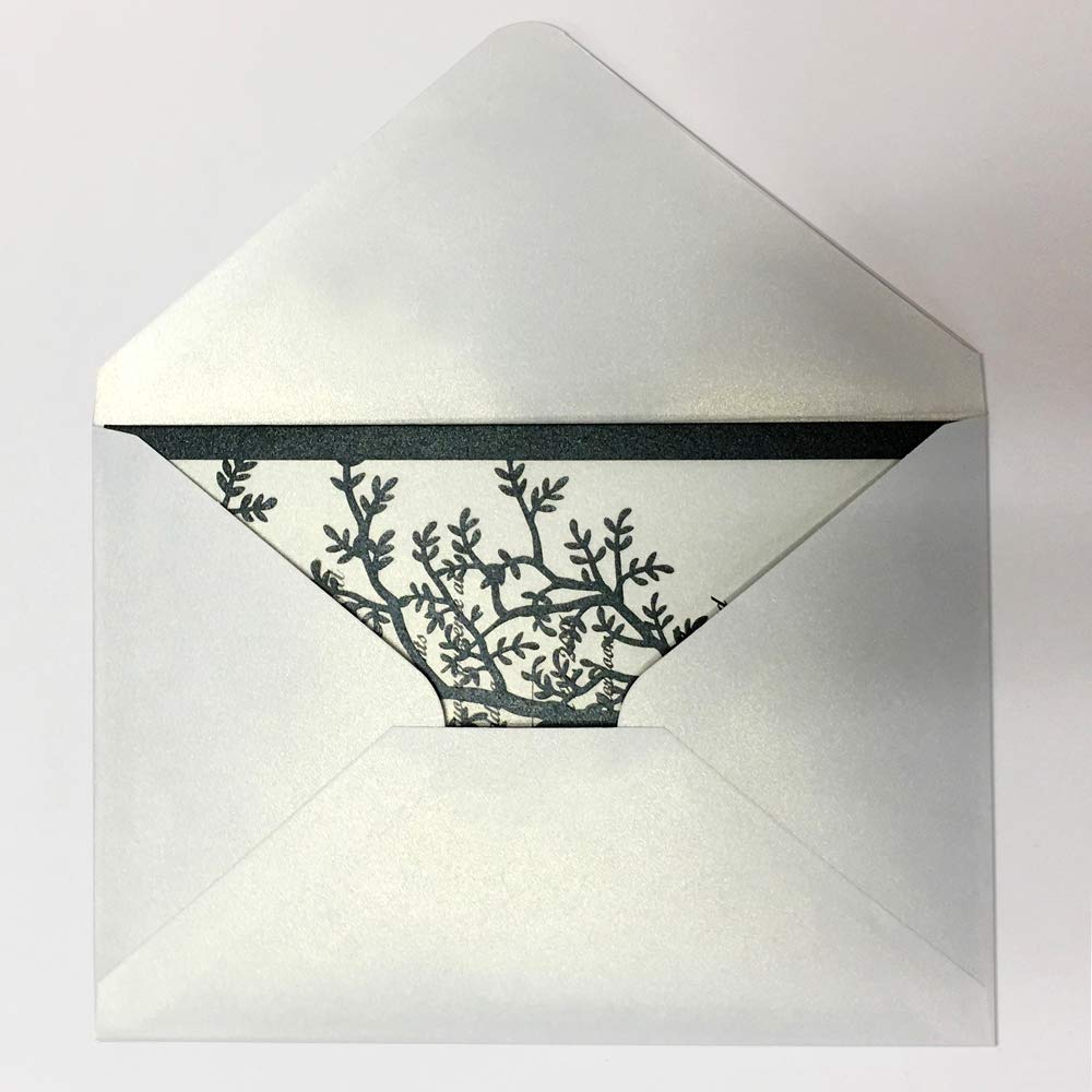 Elegant Black Wedding Invitation Cards with Tree & Red Heart Design - Set of 30 - Perfect for Formal Weddings, Anniversaries & Special Events
