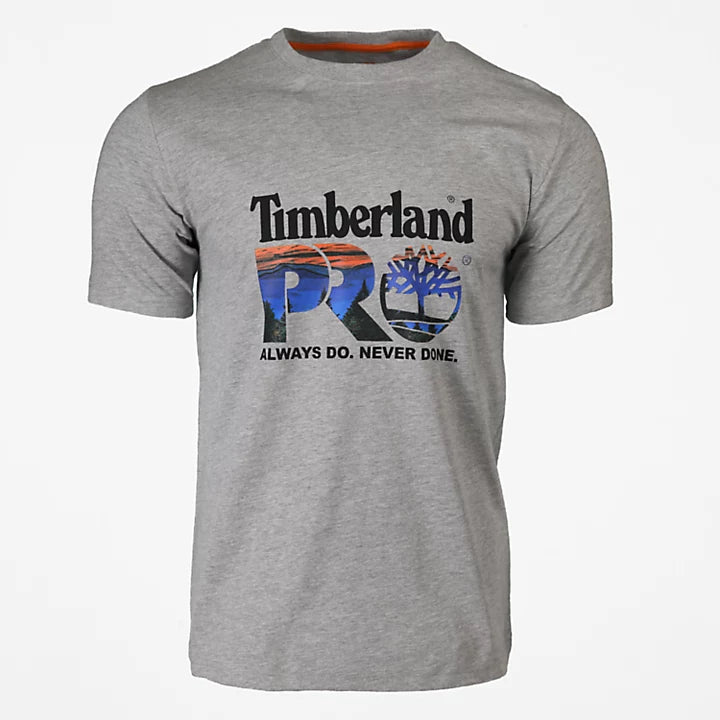 TIMBERLAND PRO® Cotton Core Logo T-Shirt for Men - Comfortable Workwear & Casual Tee for Outdoor Activities and Everyday Wear