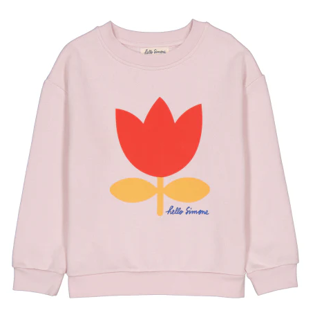 HELLO SIMONE SWEETY ROSE SWEATSHIRT for Girls (3-12 Years) - Cute Floral Pullover Hoodie for School, Playdates & Family Outings