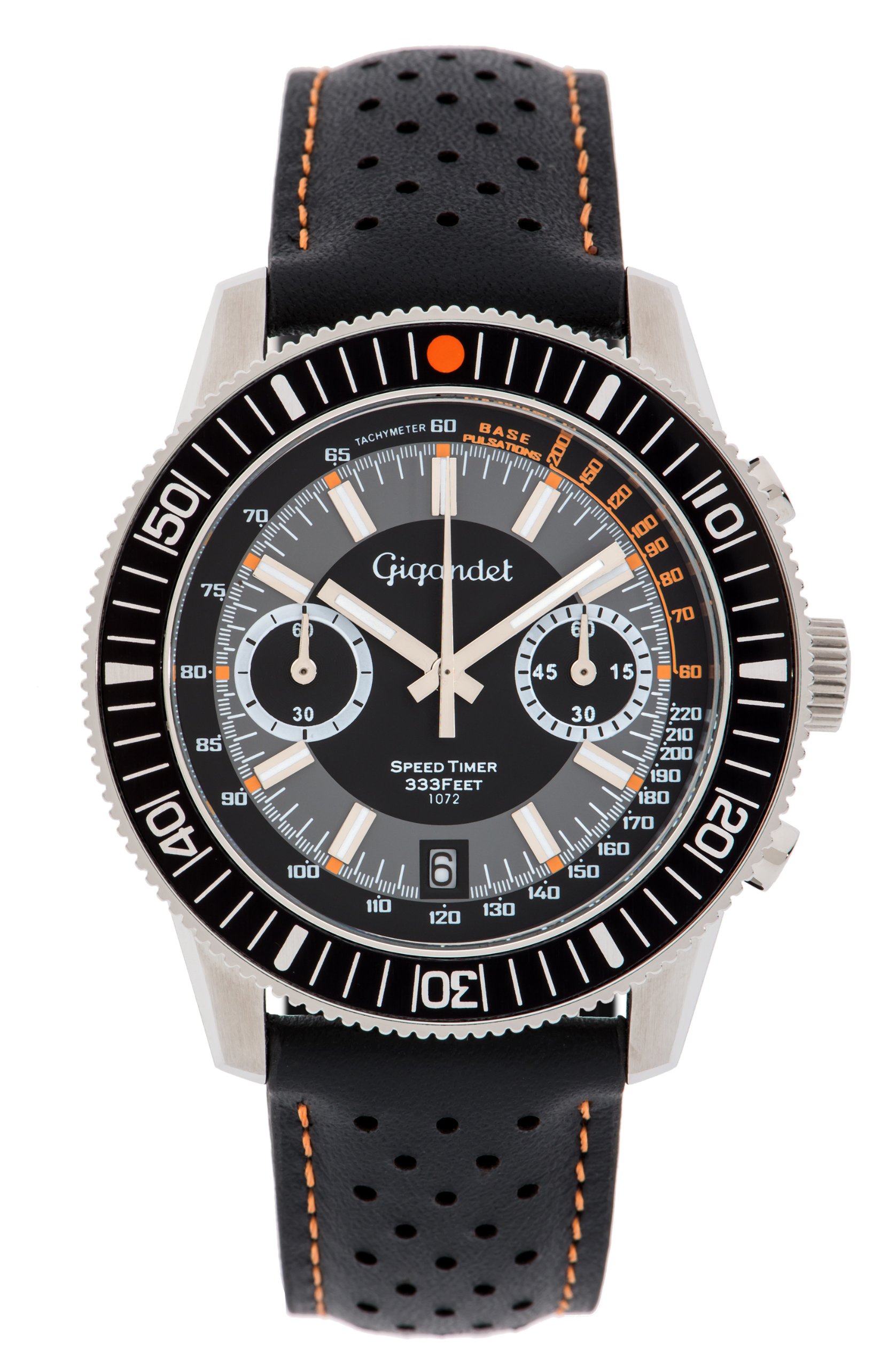 Gigandet Speed Timer Men's Analog Quartz Chronograph Watch - Gray & Black G7-004 | Stylish Dress Watch for Business, Casual & Formal Occasions