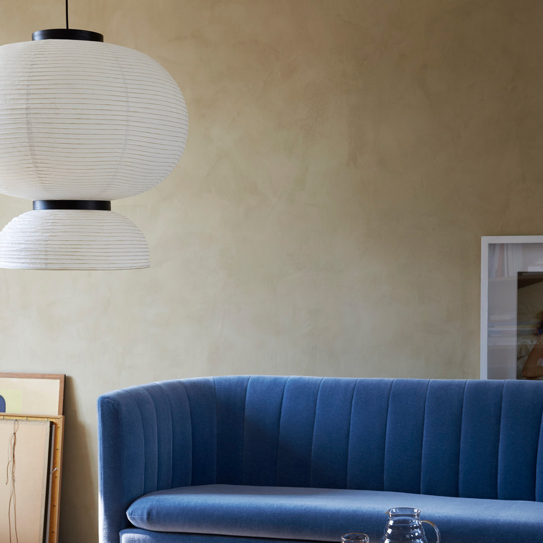 Formakami JH5 Pendant Light - Modern Paper Pendant Lamp for Dining Room, Living Room & Bedroom | Scandinavian Style Hanging Light Fixture | Perfect for Home Decor & Interior Design