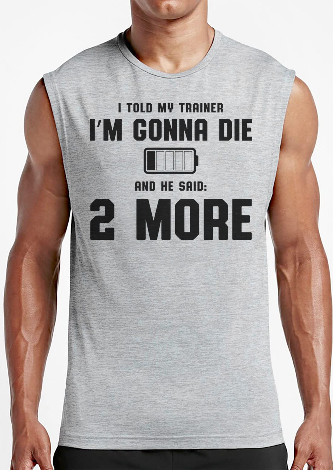 Funny Gym Tank Tops for Men - Sleeveless Workout Shirts with Graphic Designs | Perfect for Weight Lifting, Bodybuilding & Fitness Training