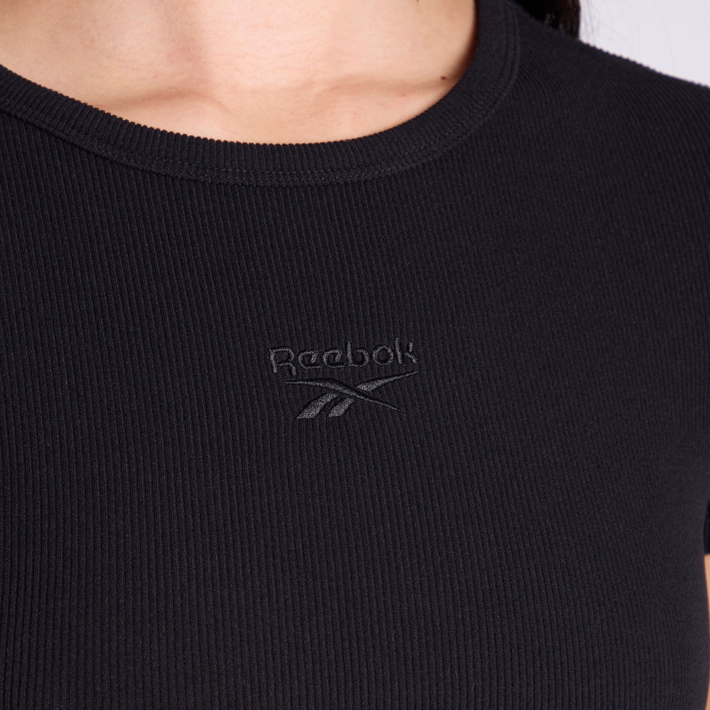 Stylish Ribbed Black Tee for Women - Soft & Comfortable Casual T-Shirt | Perfect for Everyday Wear, Layering & Outfits