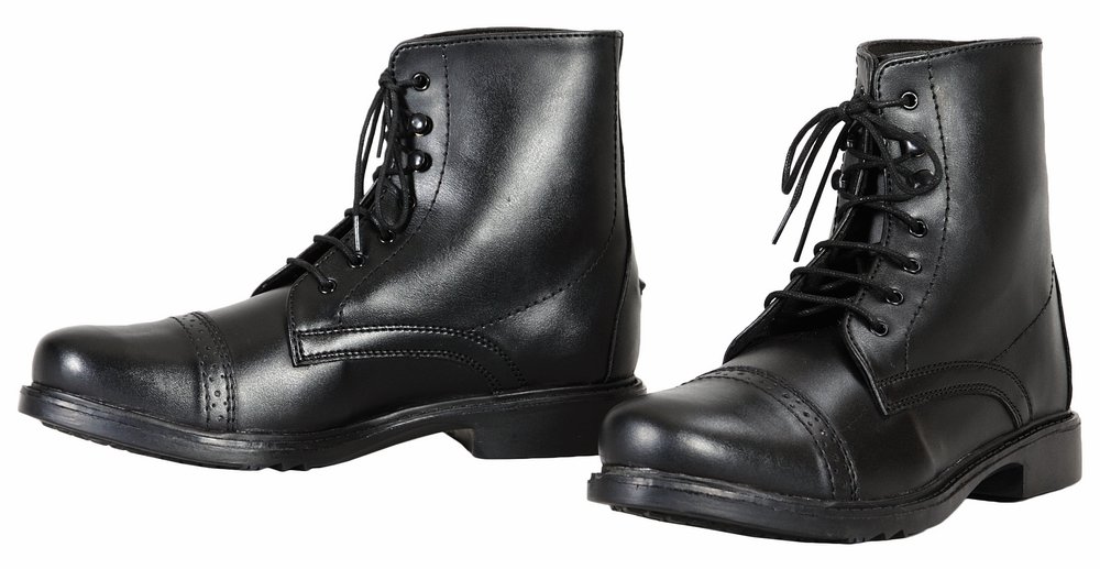TuffRider Kids Lace-Up Paddock Boots - Durable Starter Riding Boots for Children | Perfect for Equestrian Lessons & Horseback Riding