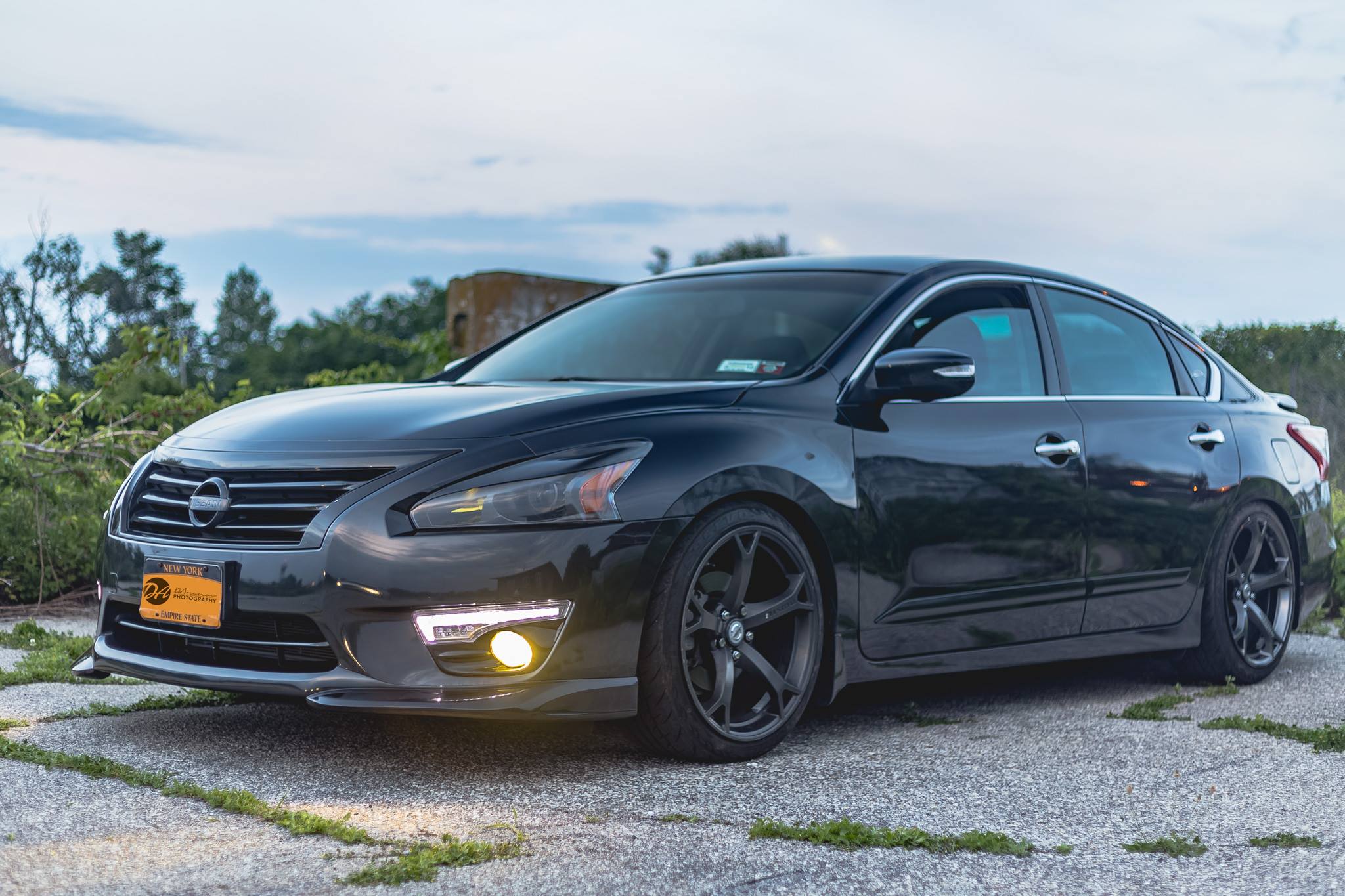 2013-2015 Nissan Altima Front Bumper Lip Spoiler - KB13142 - Enhance Your Car's Sporty Look for Street Racing & Car Shows