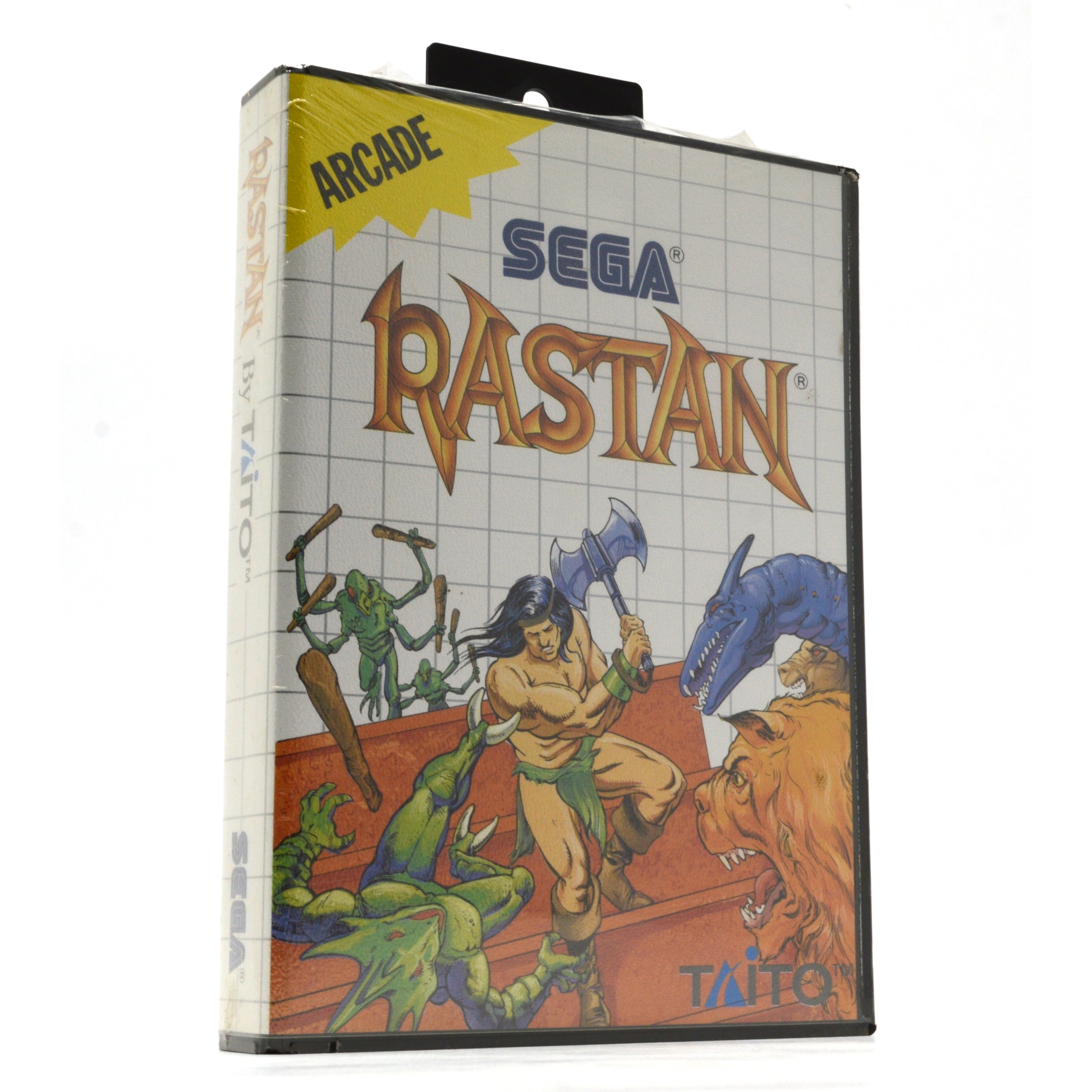 Vintage SEGA MASTER SYSTEM RASTAN SMS Arcade Video Game - 1988 Factory Sealed Collectible | Retro Gaming, Gift for Gamers, Home Entertainment