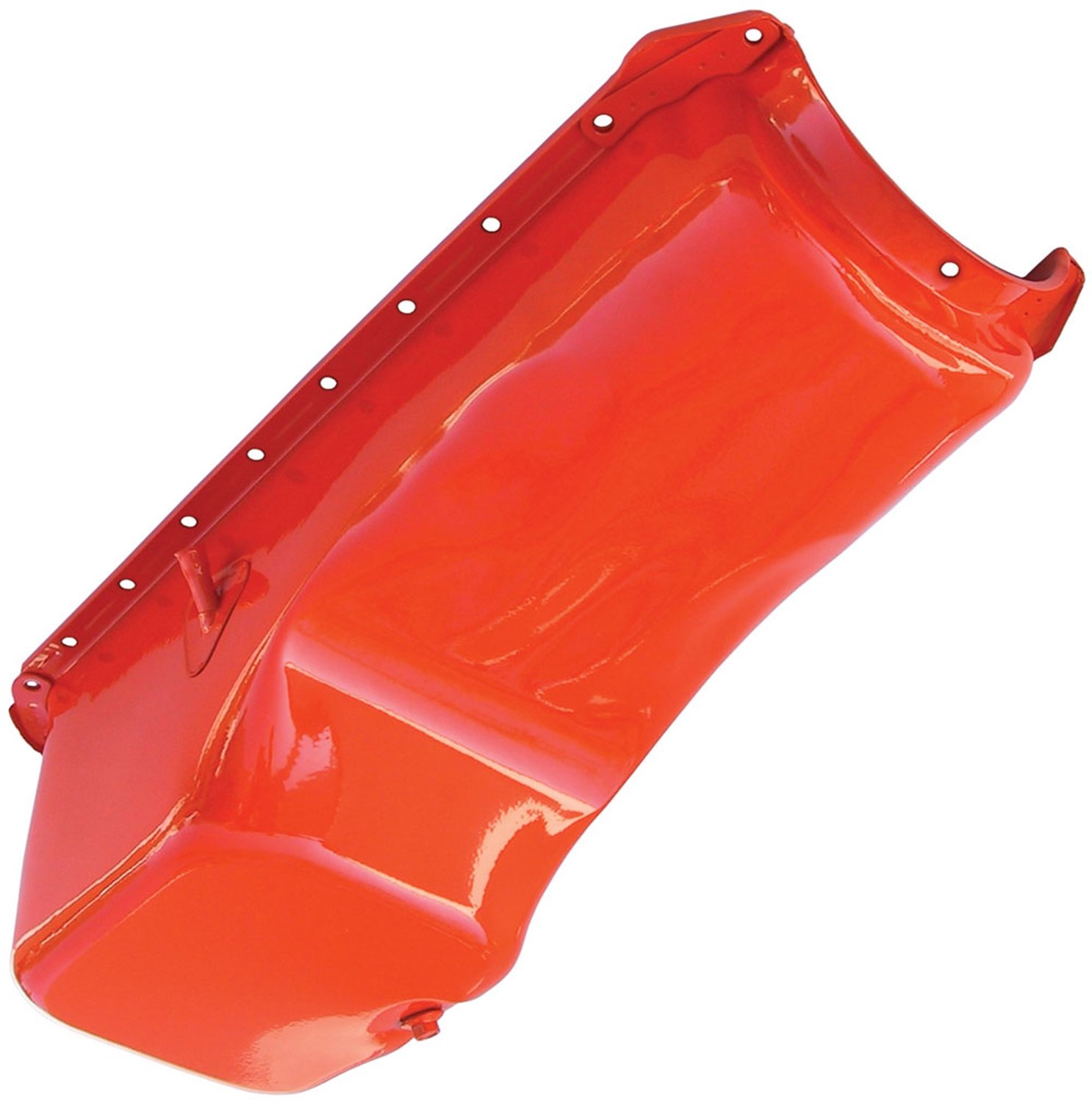 Trans-Dapt Performance 9921 Big Block Chevy (BBC) Oil Pan - High Capacity Orange Finish for Chevy Engines - Perfect for Engine Rebuilds, Hot Rods & Muscle Car Upgrades