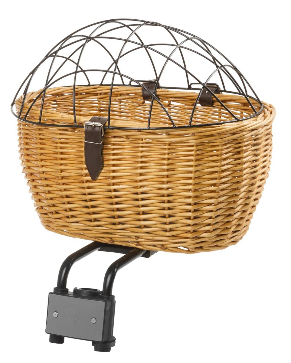 M-Wave Woven Pet Basket for Bicycles - Durable & Stylish Dog Carrier for Small Pets - Perfect for Outdoor Adventures, Park Rides & Shopping Trips