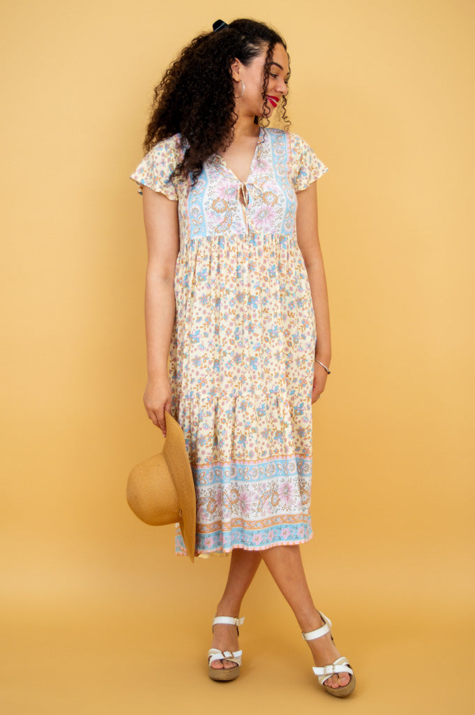 Julie Women's Casual Dress - Elegant Taupali Color, Perfect for Office Wear, Date Night & Summer Outfits