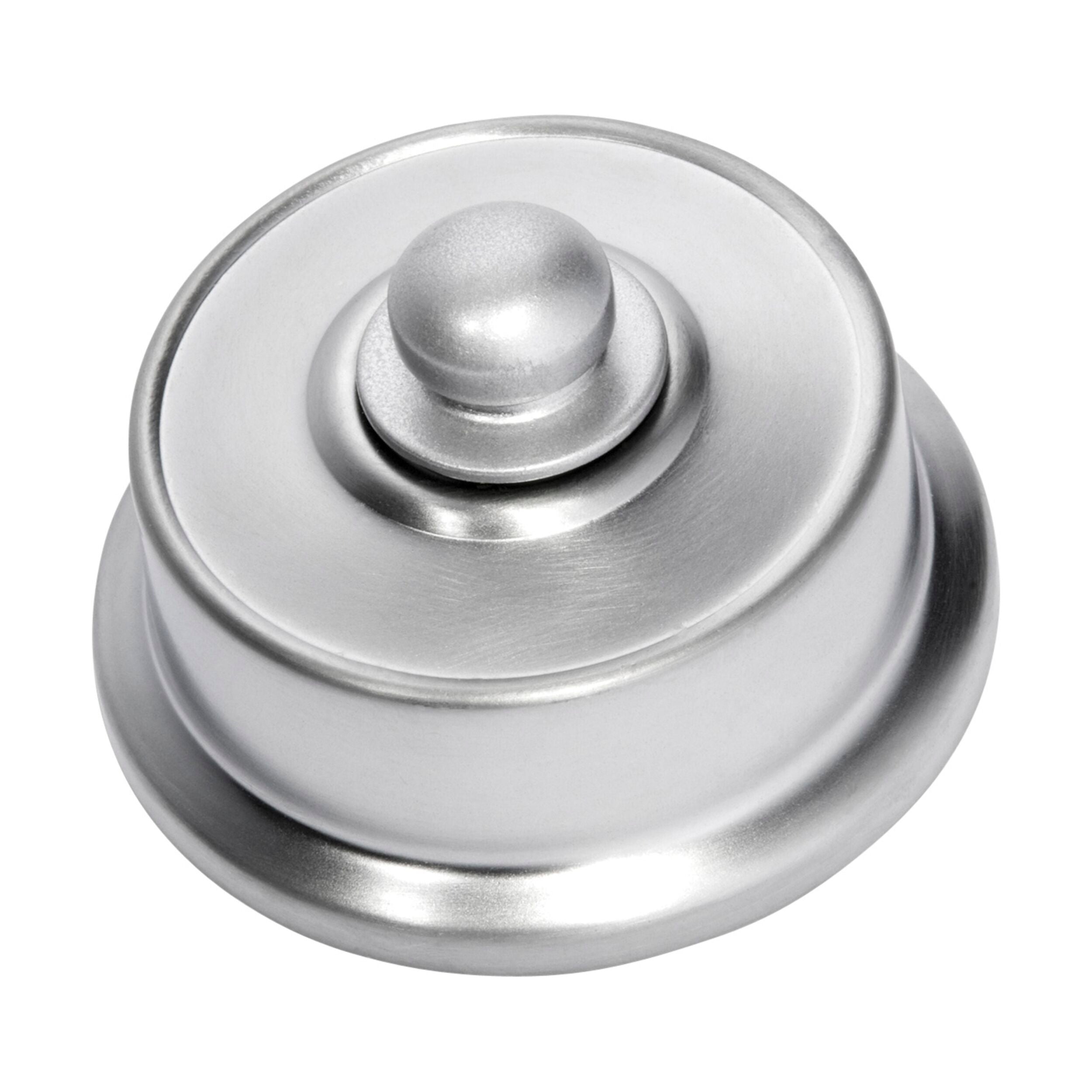 5531 Dimmer Switch - Satin Chrome Finish, D62xP38mm Size - Perfect for Home Lighting Control & Smart Home Automation