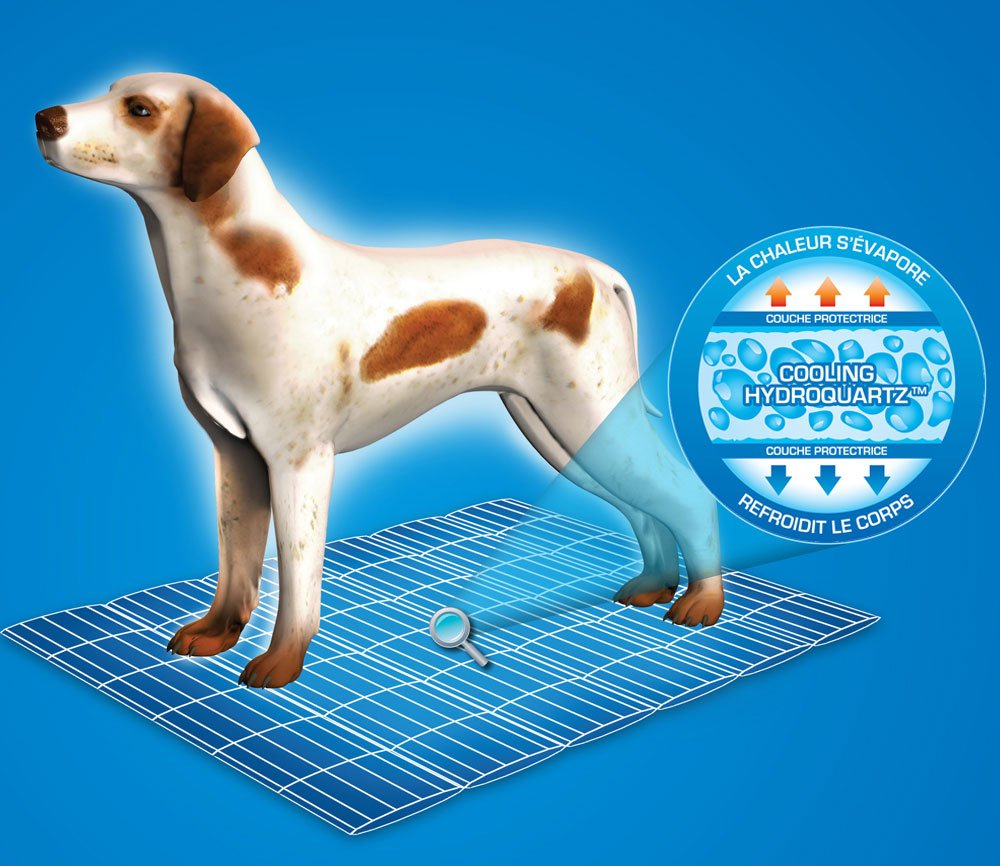 Aqua Coolkeeper Cooling Mat for Dogs & Pets - Self Cooling Gel Pad for Hot Weather - Perfect for Outdoor, Travel, and Home Use