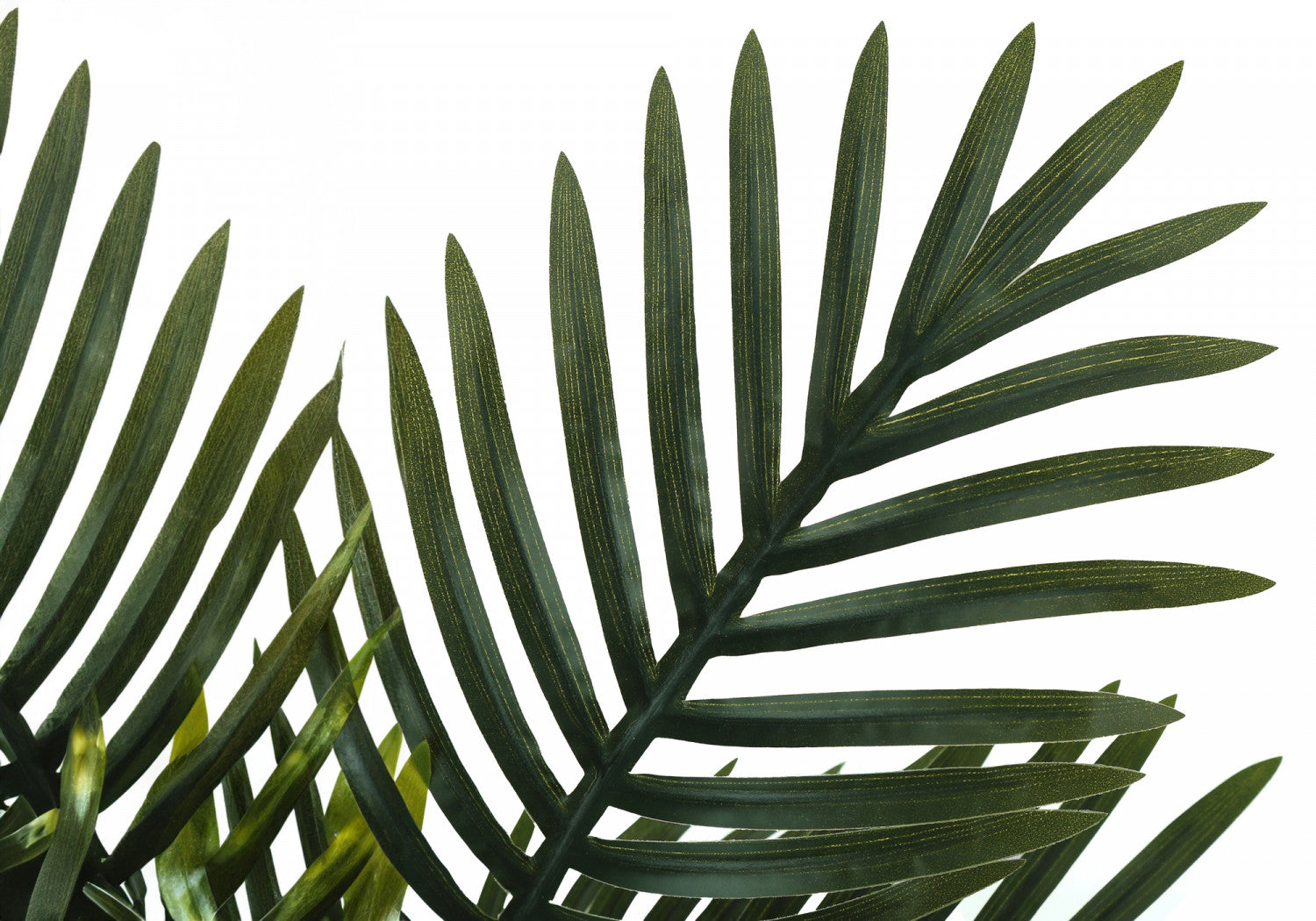 20 Inch Artificial Palm Plant with 5 Black Decorative Pots - Perfect for Home, Office, and Indoor Decor - Low Maintenance Fake Tropical Plant for Living Room, Bedroom, or Balcony