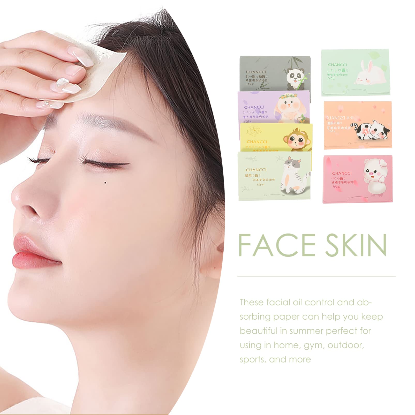 FOMIYES 2100 Count Charcoal Oil Absorbing Sheets - Facial Blotting Papers for Oily Skin, Makeup Removal & Shine Control | Premium Oil Control Tissues for On-the-Go, Gym, Travel & Daily Skincare Routine