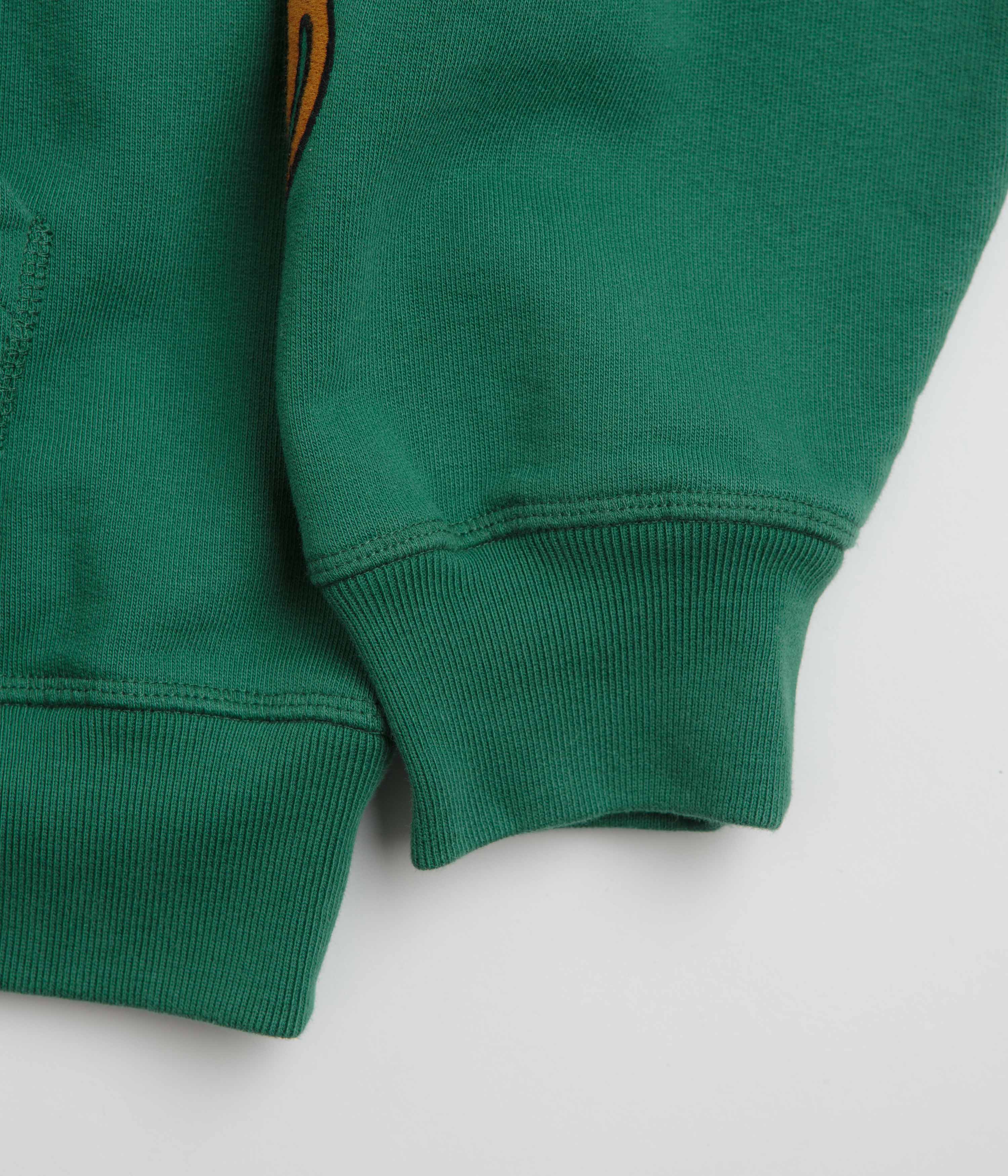 Parra La Chambre Nuit Hoodie - Washed Green Cotton Pullover for Men & Women | Streetwear Fashion, Casual Wear & Loungewear
