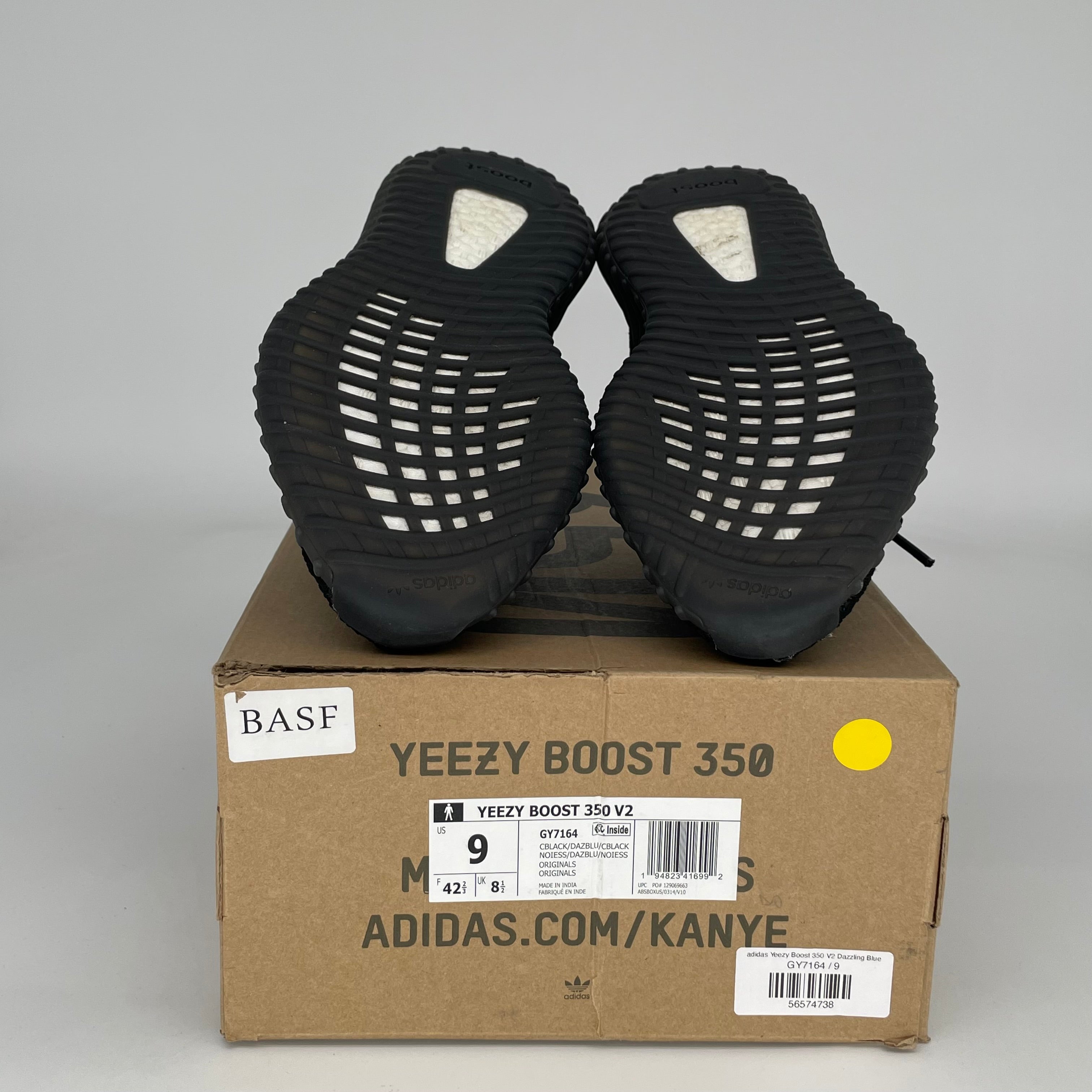 Adidas Yeezy Boost 350 V2 Dazzling Blue Men's Running Shoes Size 9 - GY7164 | Comfortable Sneakers for Casual Wear, Gym & Street Fashion