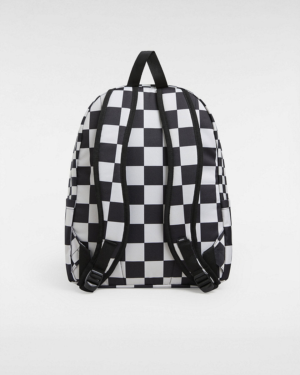 Vans Old Skool Check Black/White Backpack - Stylish Unisex School & Travel Backpack for Students & Commuters