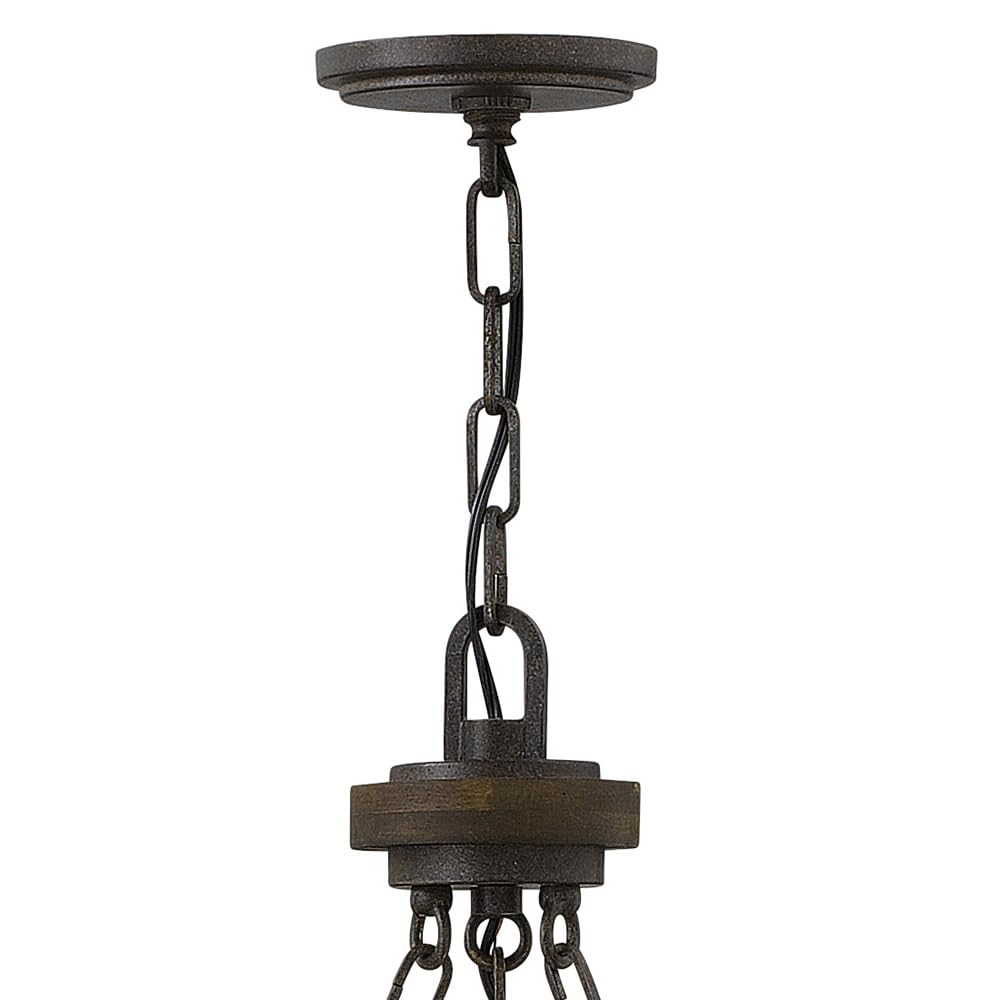 Fredrick Ramond FR48436IRN 6-Light Crystal Chandelier - Elegant Dining Room Lighting Fixture for Modern Home Decor