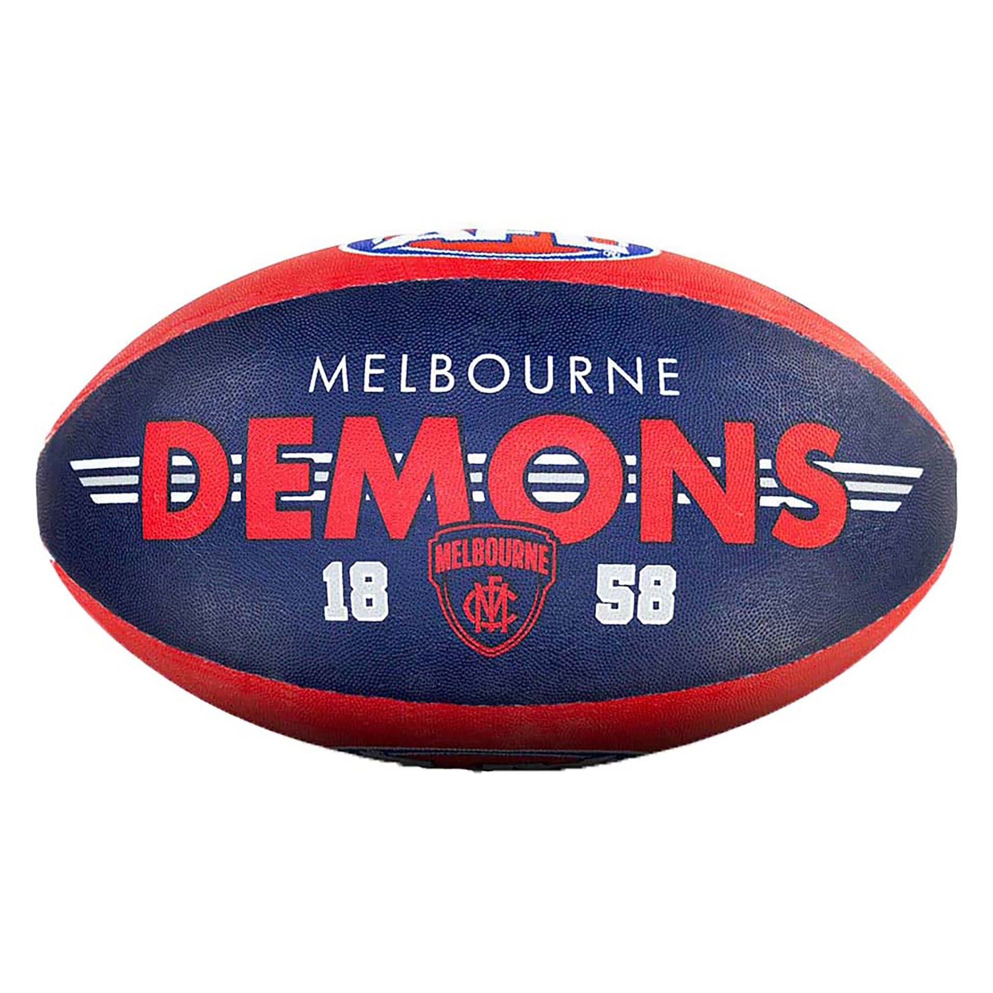 Official AFL Melbourne Demons Team Club Football - Premium Quality Game Ball for Training, Matches & Fan Collectibles - Perfect for Sports Enthusiasts & AFL Supporters