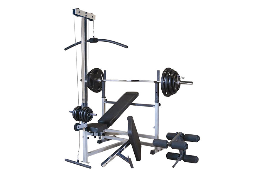 Body Solid PowerCenter Combo Bench (GDIB46L) - Adjustable Weight Bench for Home Gym Strength Training - Perfect for Squats, Bench Press & Full-Body Workouts