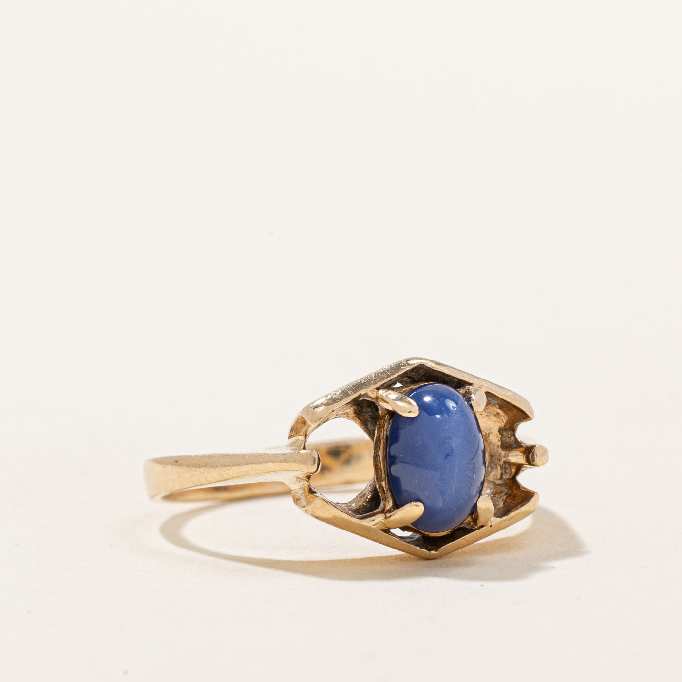 1.00ct Synthetic Star Sapphire Ring for Women - Size 6.5 | Elegant Blue Star Gemstone Jewelry for Engagement, Anniversary & Special Occasions