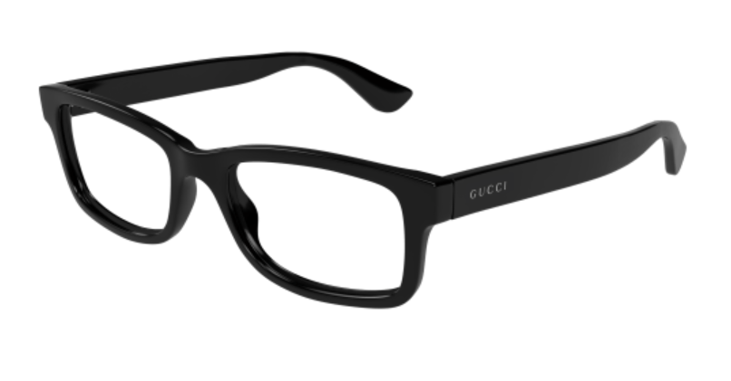 Gucci GG1717O 001 Black Rectangle Men's Eyeglasses - Premium Designer Glasses for Men, UV Protection, Lightweight Frame - Perfect for Work, Driving & Fashion Accessories
