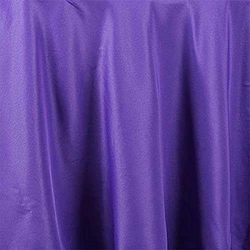 BalsaCircle Halloween Party Tablecloth - 10 Pack 108 Inch Round Purple Washable Polyester Table Cover for Dining, Kitchen, Events & Party Decorations - Perfect for Halloween, Thanksgiving & Christmas Celebrations