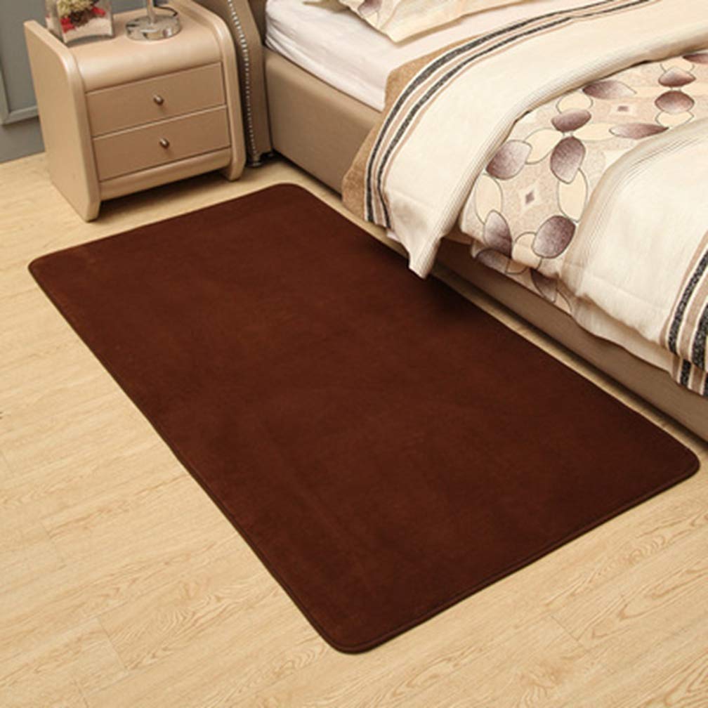 Soft Coral Fleece Non-Slip Area Rug 5'x6' - Modern Rectangular Carpet for Living Room, Bedroom, Nursery & Outdoor Use - Kids Safe Plush Floor Mat for Home Decor, Coffee Area & High Traffic Spaces