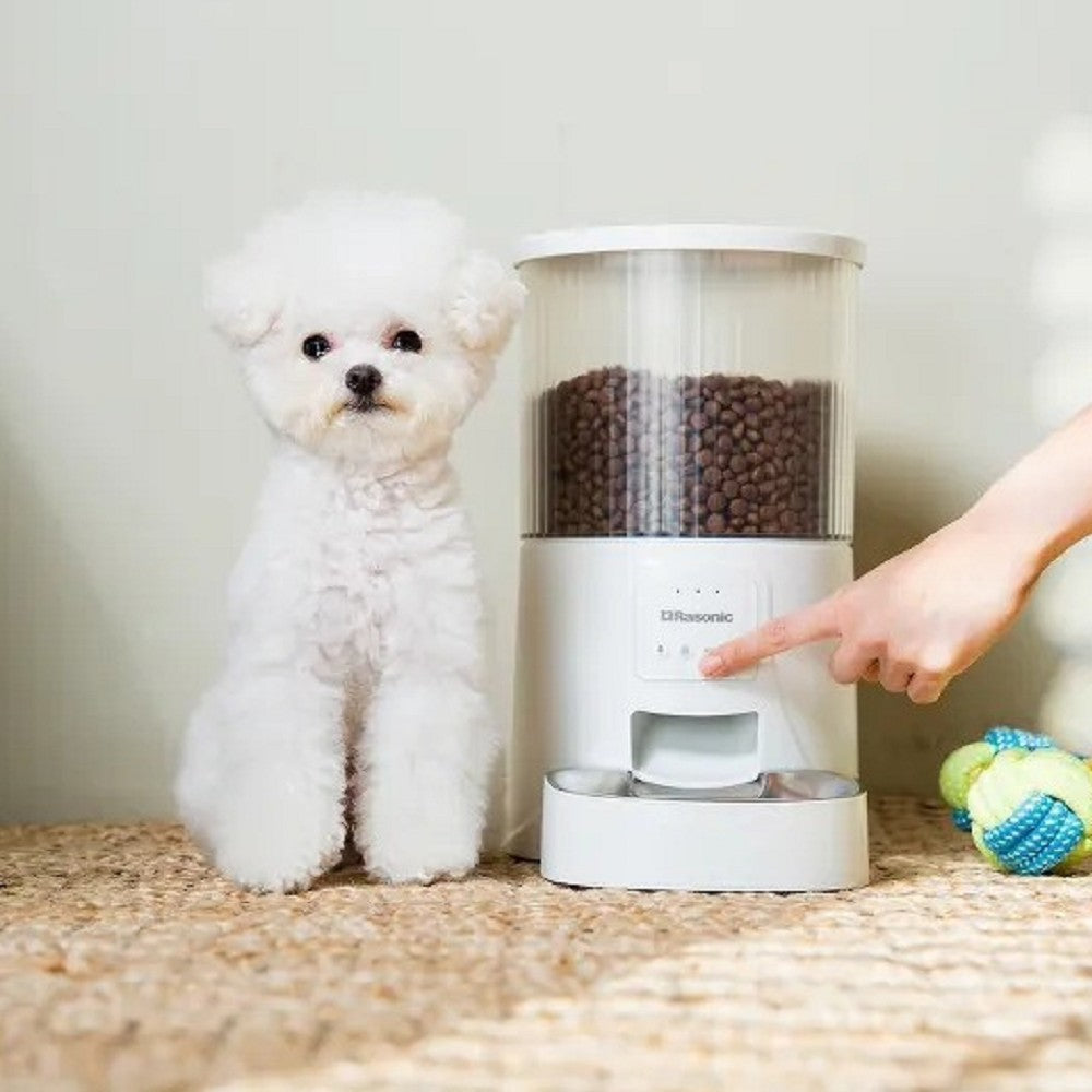 FEEDMATE Automatic Pet Feeder - Smart Programmable Cat & Dog Food Dispenser with Timer & Portion Control - Perfect for Travel, Workdays & Busy Pet Owners