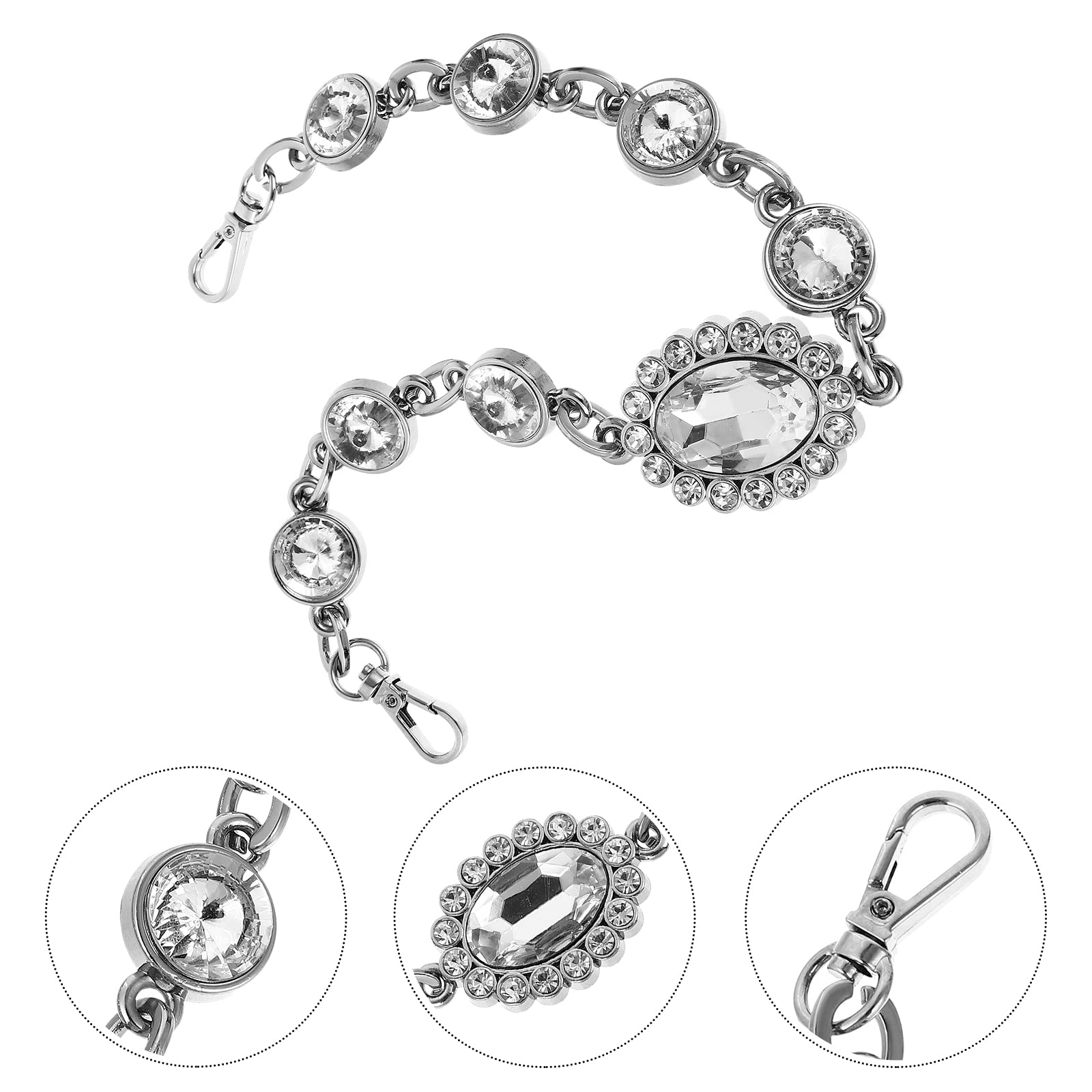 Rhinestone Bag Chain - DIY Purse Strap Decor for Handbags, Evening Bags & Clutches | Perfect for Parties, Weddings & Daily Fashion Accessories