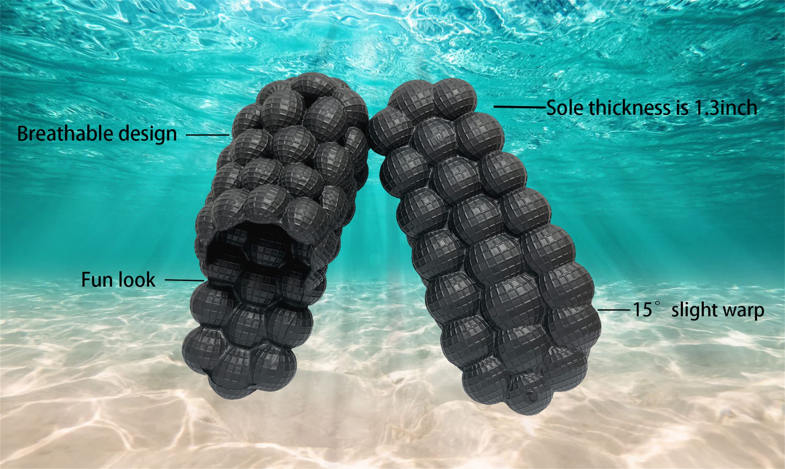 Reflexology Massage Slippers for Men & Women - Anti-Slip Lychee Bubble House Slippers with Comfortable Arch Support - Perfect for Relaxation, Spa, Home & Office Use