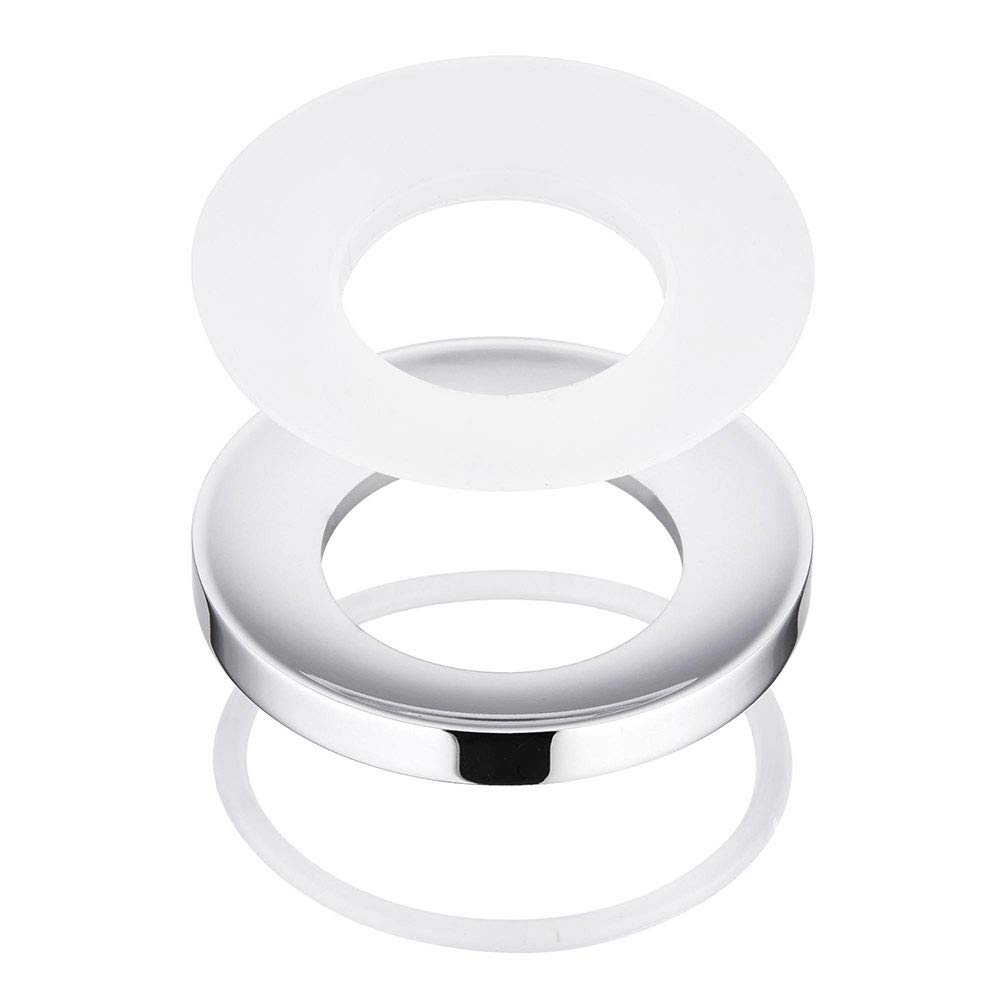 Aquaterior Nickel Plated Bathroom Sink Mounting Ring - 2 Pack for Glass Vessel Sink Drain Support, Countertop Installation - Perfect for Modern Home & Commercial Bathroom Renovations