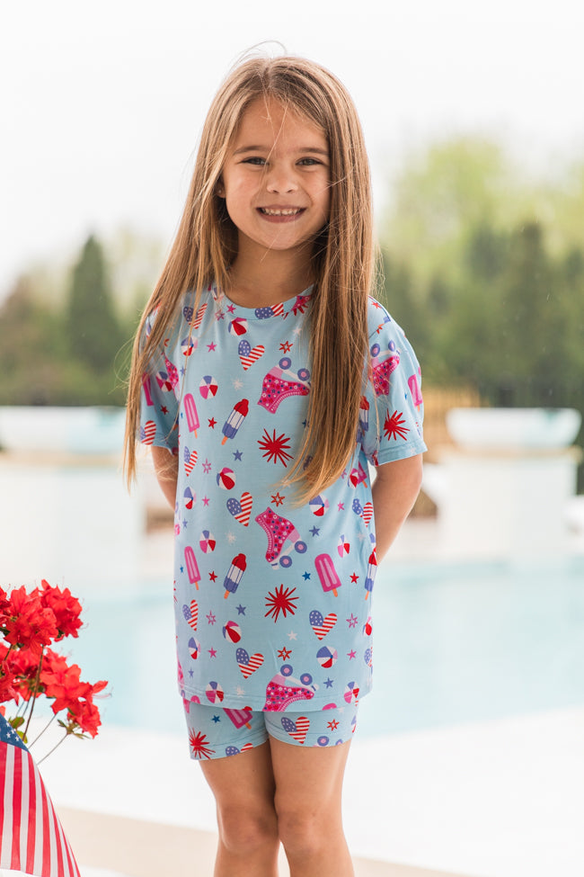 Kids' Over The Moon In Firecracker Fabulous Outfit Set - Final Sale | Playful & Comfortable Children's Clothing for Birthday Parties & Special Occasions