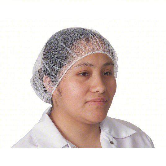 24 Pack Disposable White Hair Nets - 1000 Count Bulk (Food Service, Salon & Healthcare Use)