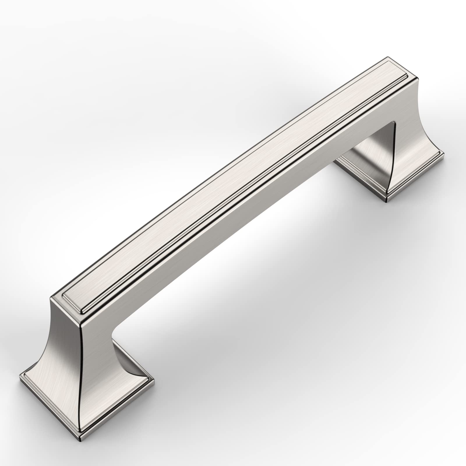 Amerdeco 10 Pack Brushed Nickel Cabinet Pulls 3.75