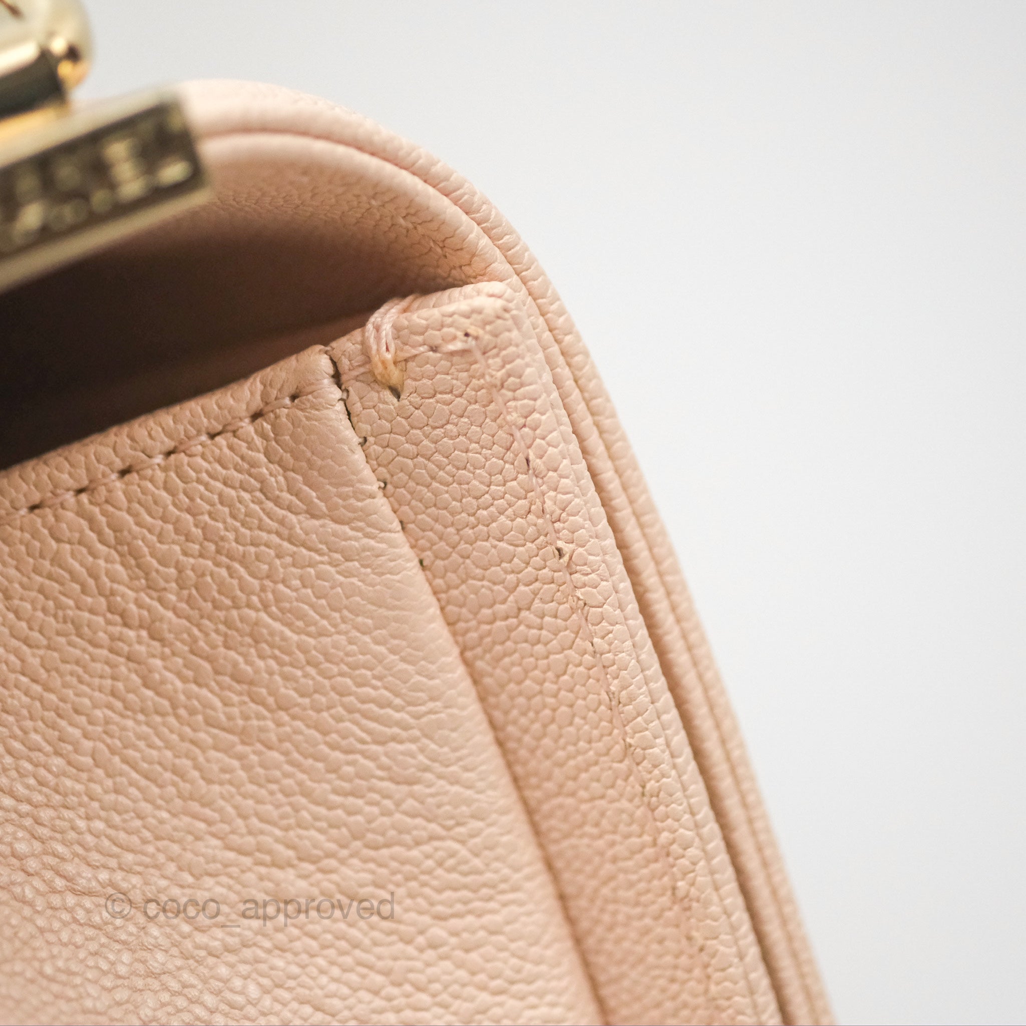 Chanel Chevron Medium Boy Bag in Light Pink Caviar Leather with Gold Hardware - Luxury Crossbody Bag for Women, Perfect for Parties & Evening Events