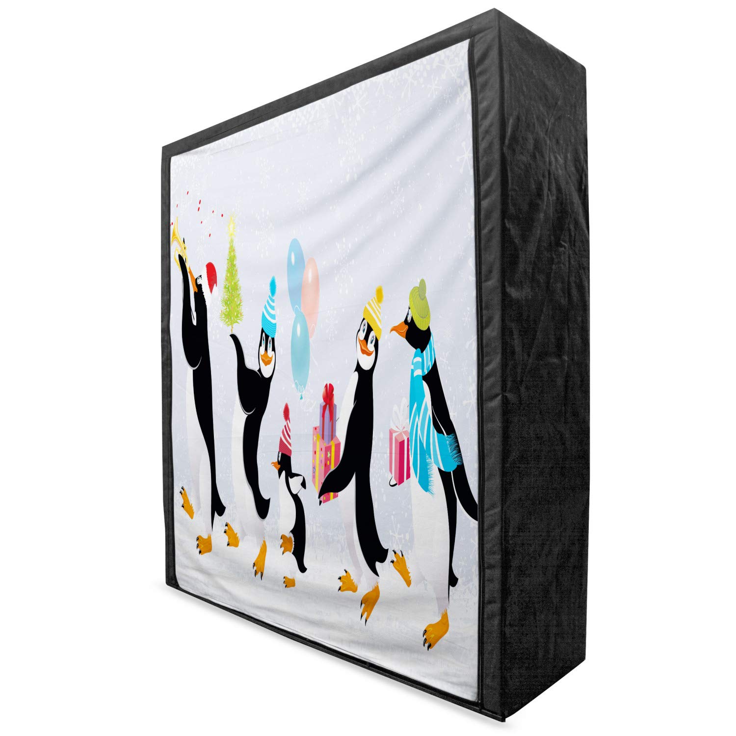 Ambesonne Christmas Portable Fabric Wardrobe - 59