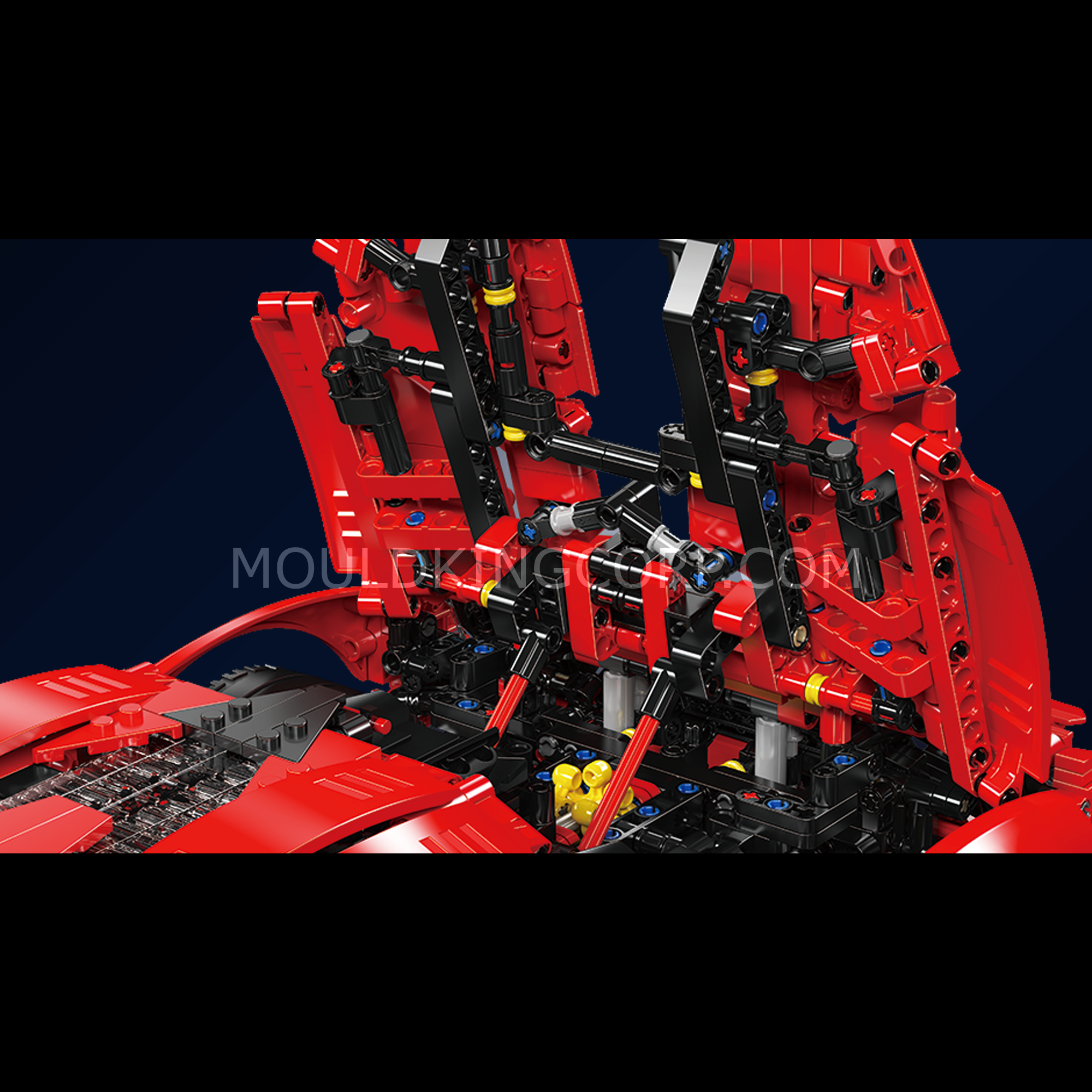 Mould King 13190 Lykan HyperSport Remote Control Car Building Kit | 4070 Piece Model Car Set for Adults & Teens | Collectible Sports Car Toy for Display & Racing Play
