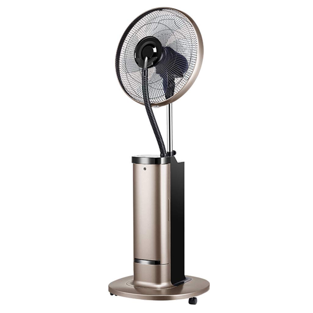 Industrial Pedestal Stand Fan with Misting, Oscillation & LED Display - Silent Cooling Tower Fan with Negative Ion Humidifier for Factories, Offices & Homes | Perfect for Warehouses, Workshops & Indoor Cooling
