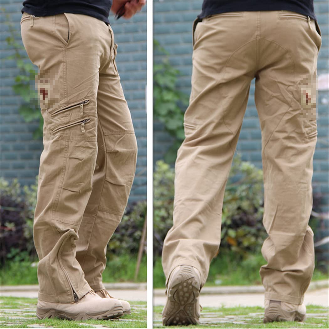 Men's Cargo Pants - Army Military Tactical Jogger Pants with Multiple Pockets | Plus Size Camouflage Cotton Trousers for Outdoor, Hiking & Workwear
