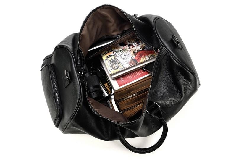 Premium Men's & Women's Leather Weekender Bag - Durable Duffel Luggage for Travel, Gym & Weekend Getaways
