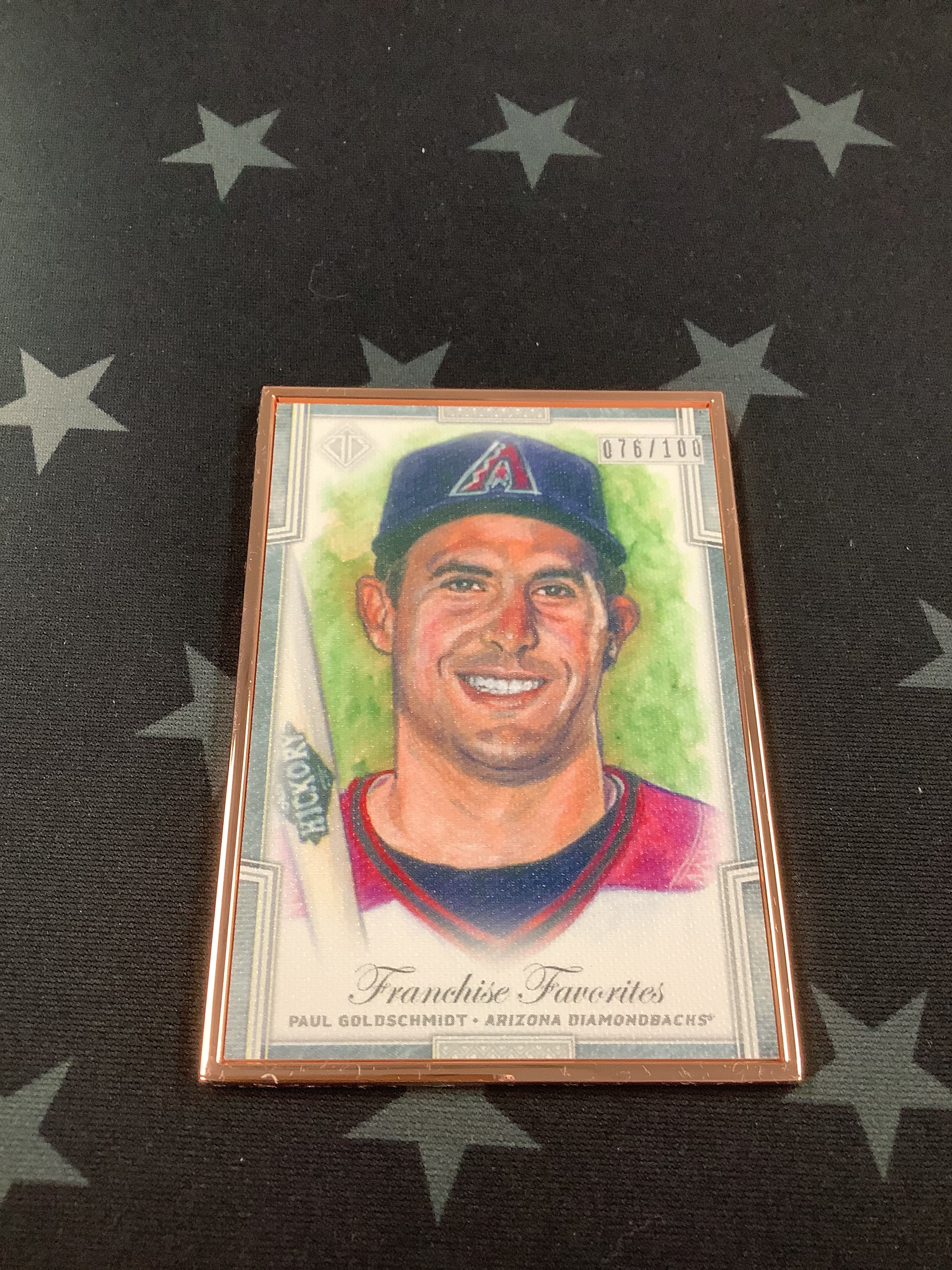 2019 Paul Goldschmidt Franchise Favorites Transcendent Collection Baseball Card #FFR-PG /100 – Rare Limited Edition for MLB Collectors & Sports Memorabilia Fans