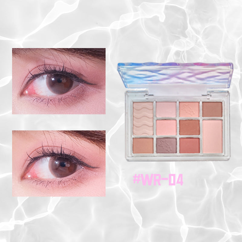 Shedella Water Ripple Earth Tone Eyeshadow Palette - 12 Matte & Shimmer Neutral Eyeshadows for Everyday Makeup | Perfect for Day to Night Looks, Bridal & Party Makeup