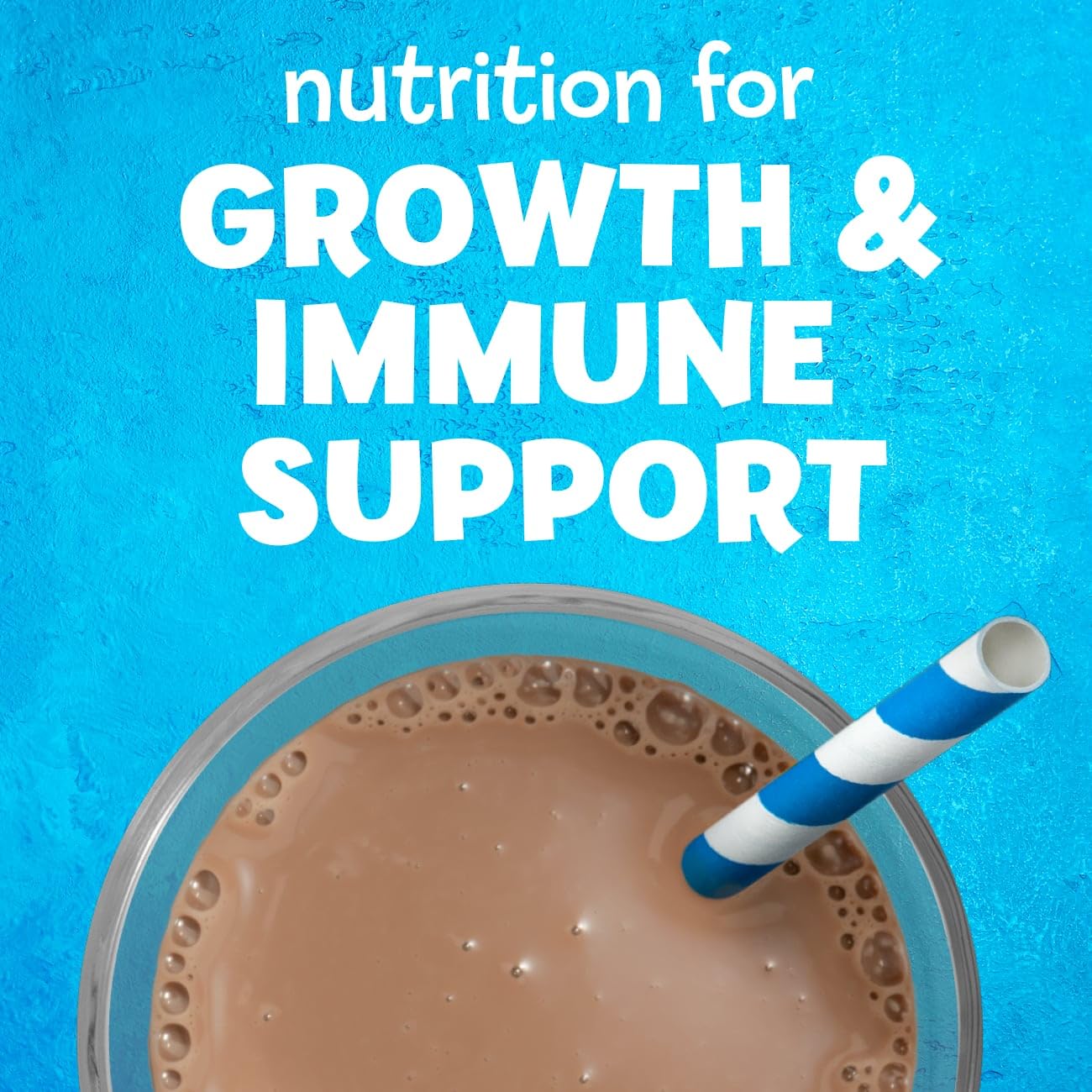 PediaSure Grow & Gain Chocolate Shake Mix - Kids Nutritional Drink Powder for Growth & Development, 14.1 oz (6 Pack) - Perfect for School Lunches, After-School Snacks & Picky Eaters