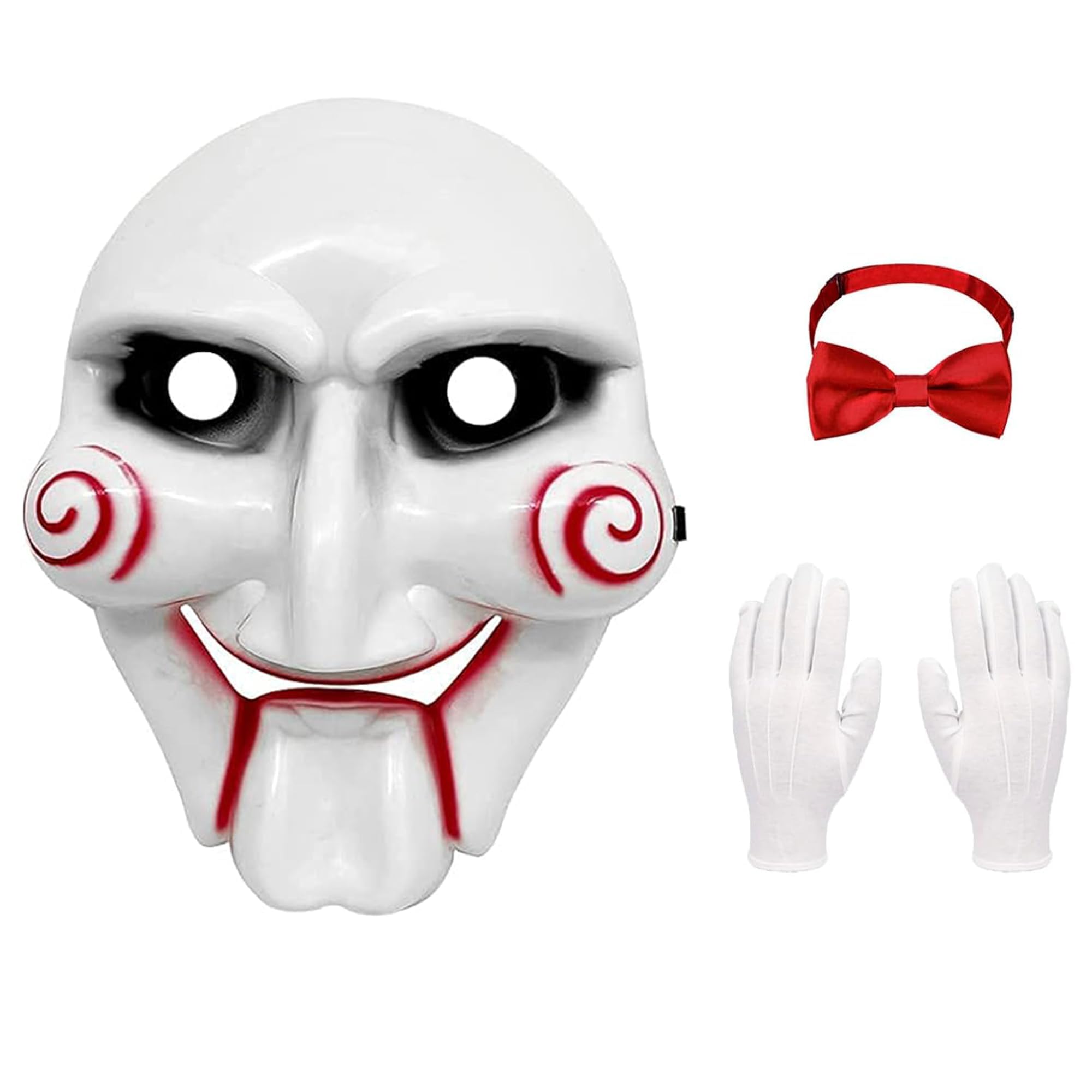 **Carnavalife Killer Clown Mascara Mask - Halloween Horror Movie Prop for Scary Costume Parties & Haunted House Decor**