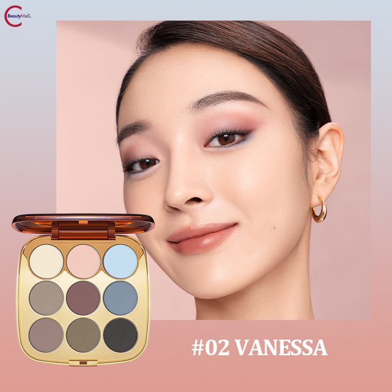 OUT OF OFFICE Nine Color Wish Eyeshadow Palette - Long Lasting Pigmented Makeup for Day & Night Looks | Perfect for Parties, Date Nights & Professional Makeup