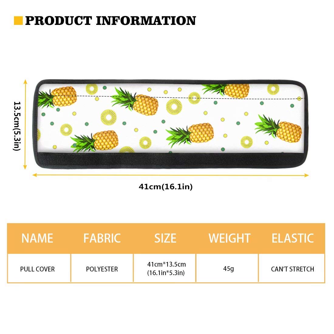 4-Pack Lemon Leaf Refrigerator Handle Covers - Non-Slip Polyester Fabric Grip Protectors for Oven, Fridge & Dishwasher - Kitchen Decor & Safety Accessories (Perfect for Home, RV & Office Use)