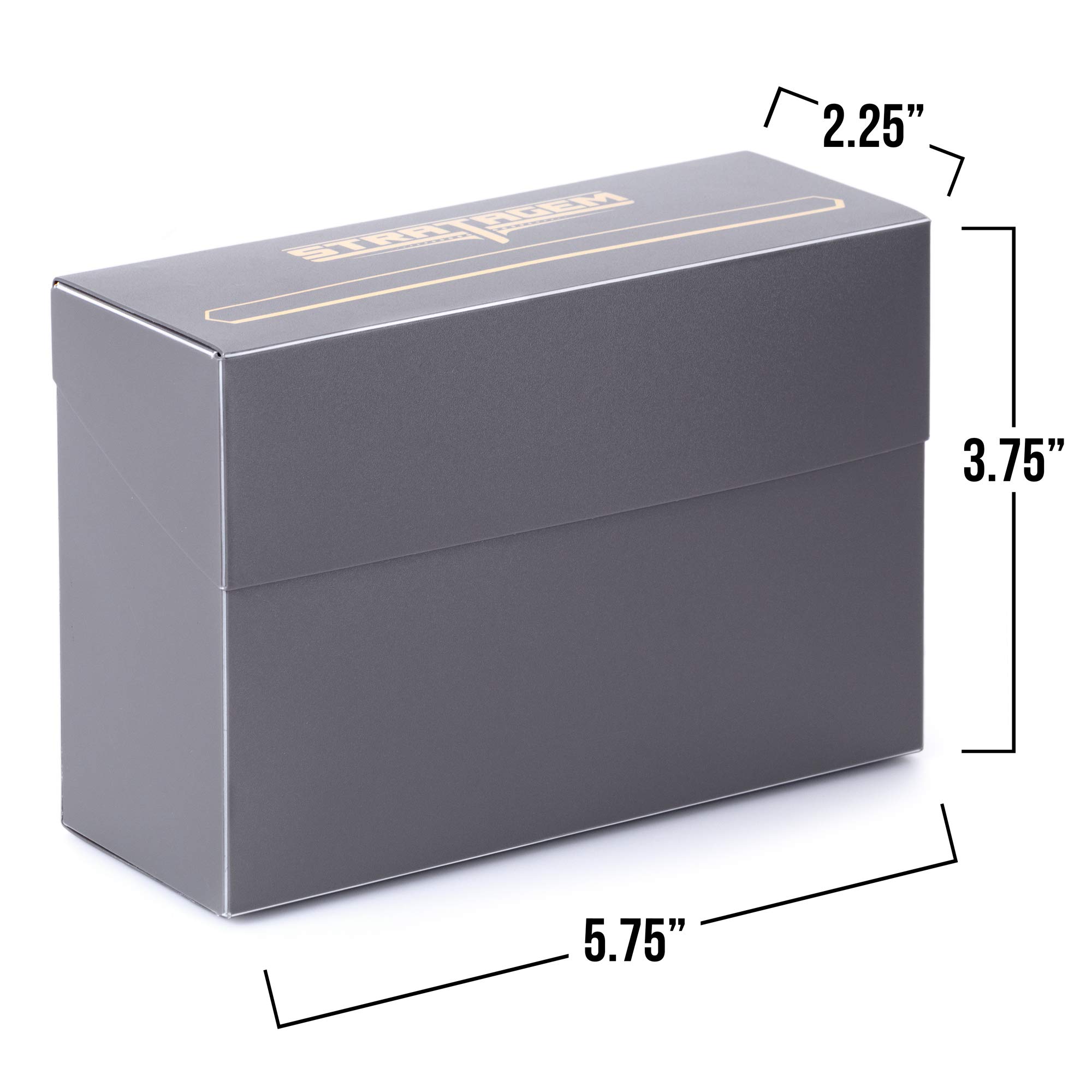 Durable Plastic Double Deck Card Storage Box - Perfect for Sleeved & Unsleeved Collectible Trading Cards | Card Game Organizer for MTG, Pokemon & Board Games