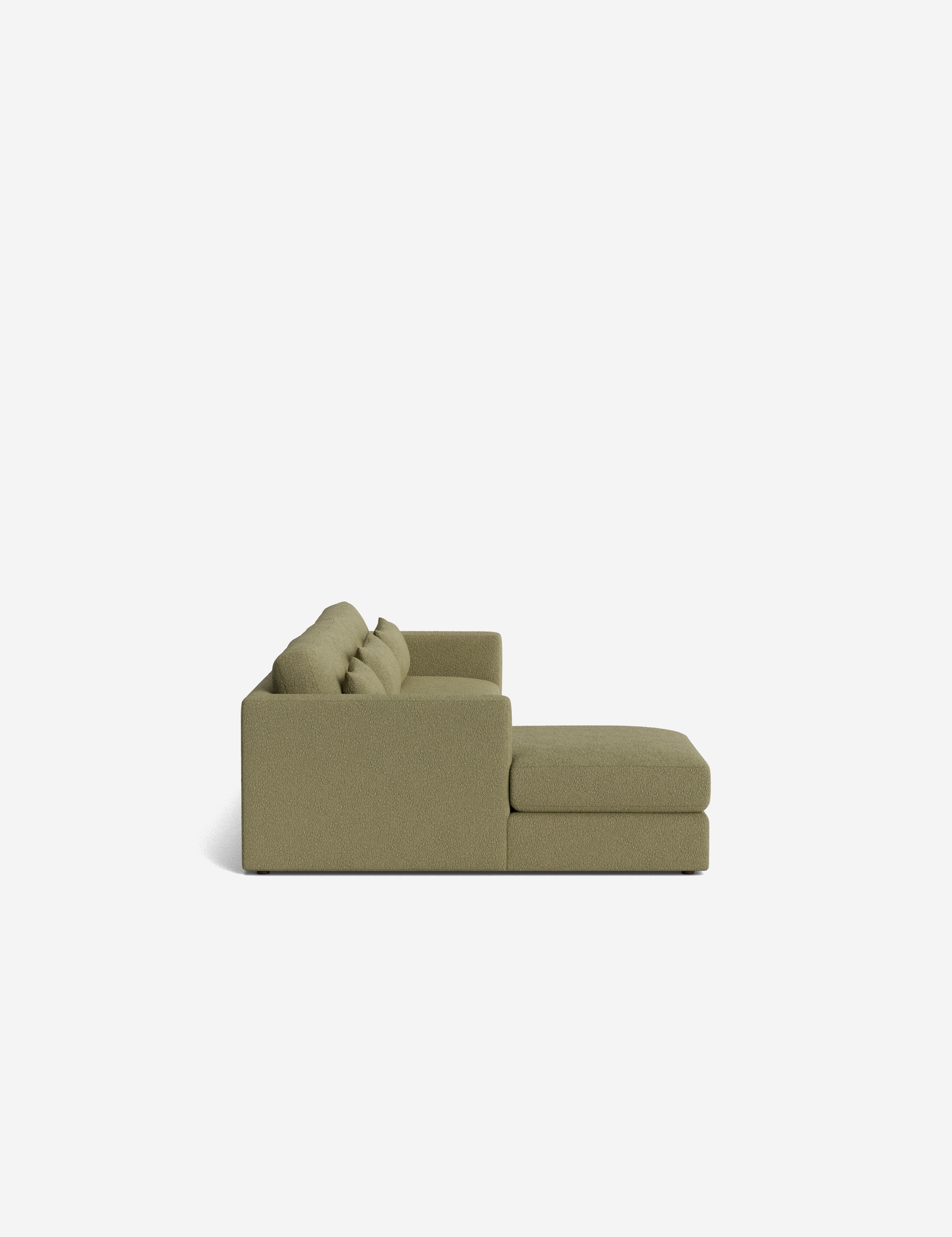 Durham Chaise Sectional Sofa - Modern L-Shaped Couch with Chaise Lounge, Upholstered Fabric, Comfortable Living Room Furniture for Small Spaces | Perfect for Apartments, Condos & Family Gatherings